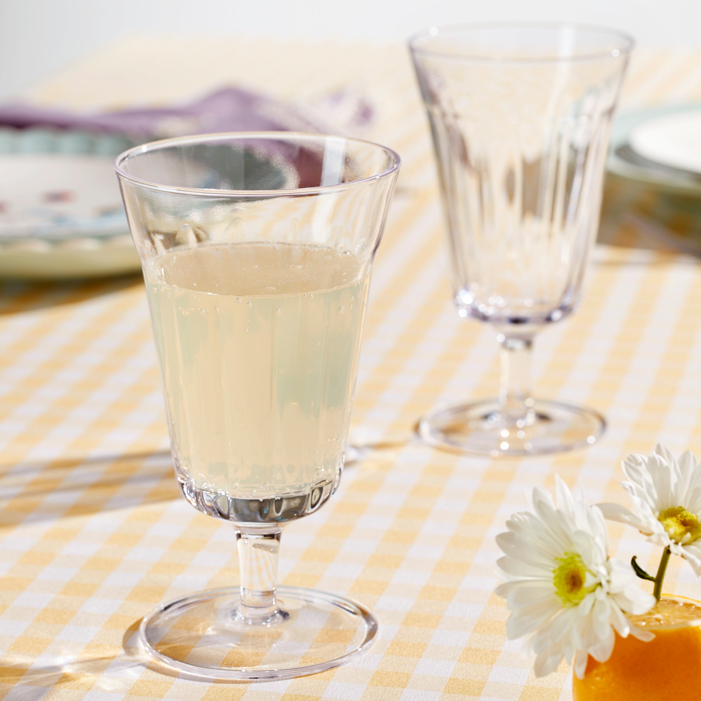 Elegant French Perle Tall Stem Glasses Set of 4 - Perfect for Wine Tasting, Dinner Parties & Special Occasions