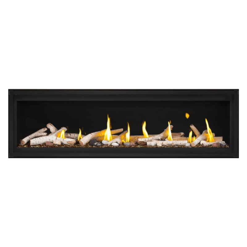 Napoleon Luxuria 62 Linear Direct Vent Gas Fireplace - LVX62NX 1 | Modern Home Heating Solution for Living Rooms & Patios | Energy Efficient Indoor/Outdoor Fireplace