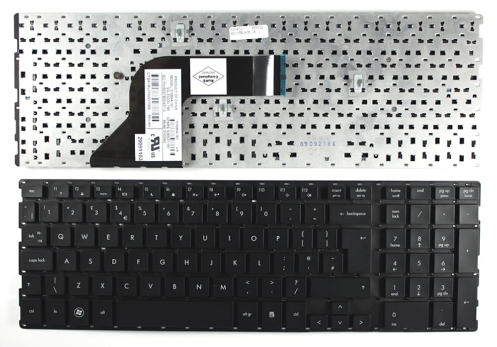 UK Layout Black Replacement Laptop Keyboard for HP 516884-031 | Compatible with HP Laptops | Perfect for Typing, Office Work & Gaming