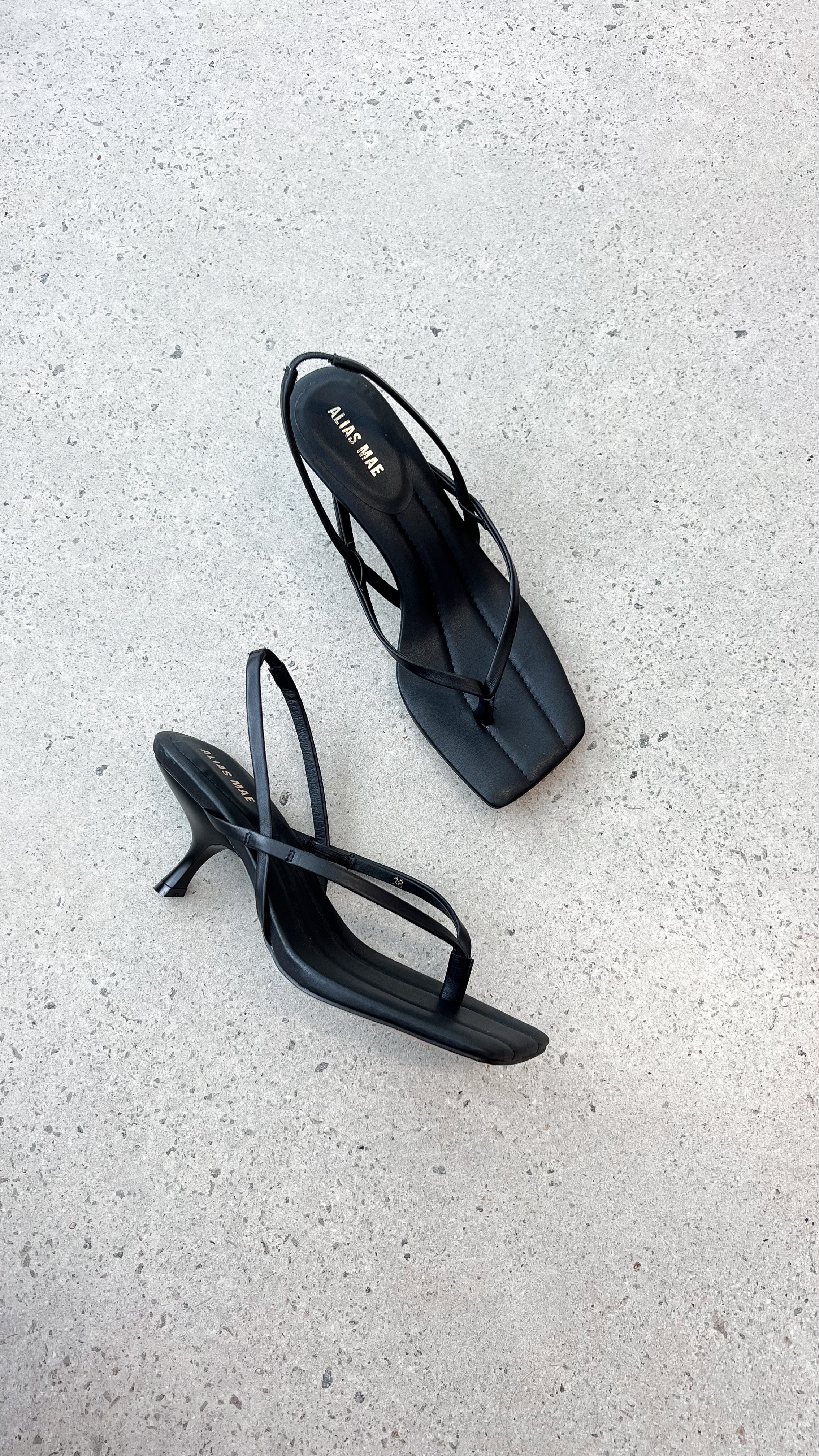 Alias Mae Jem Heel - Black Leather Women's Fashion Shoes for Work, Party & Evening Wear | Comfortable & Stylish Pumps