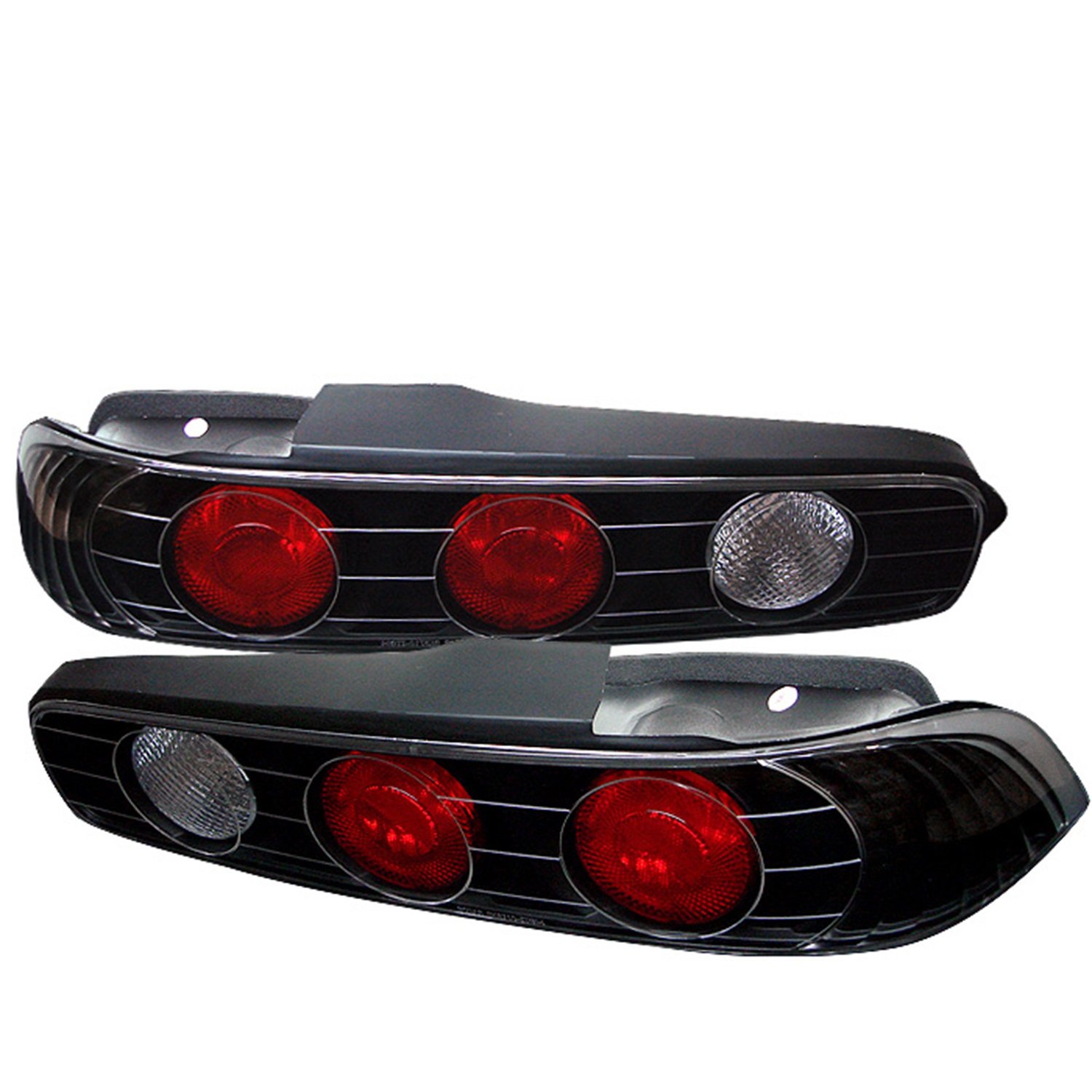 Acura Integra 94-01 2 Door Coupe Altezza Tail Lights - Black Smoke Lens for Night Driving & Car Customization