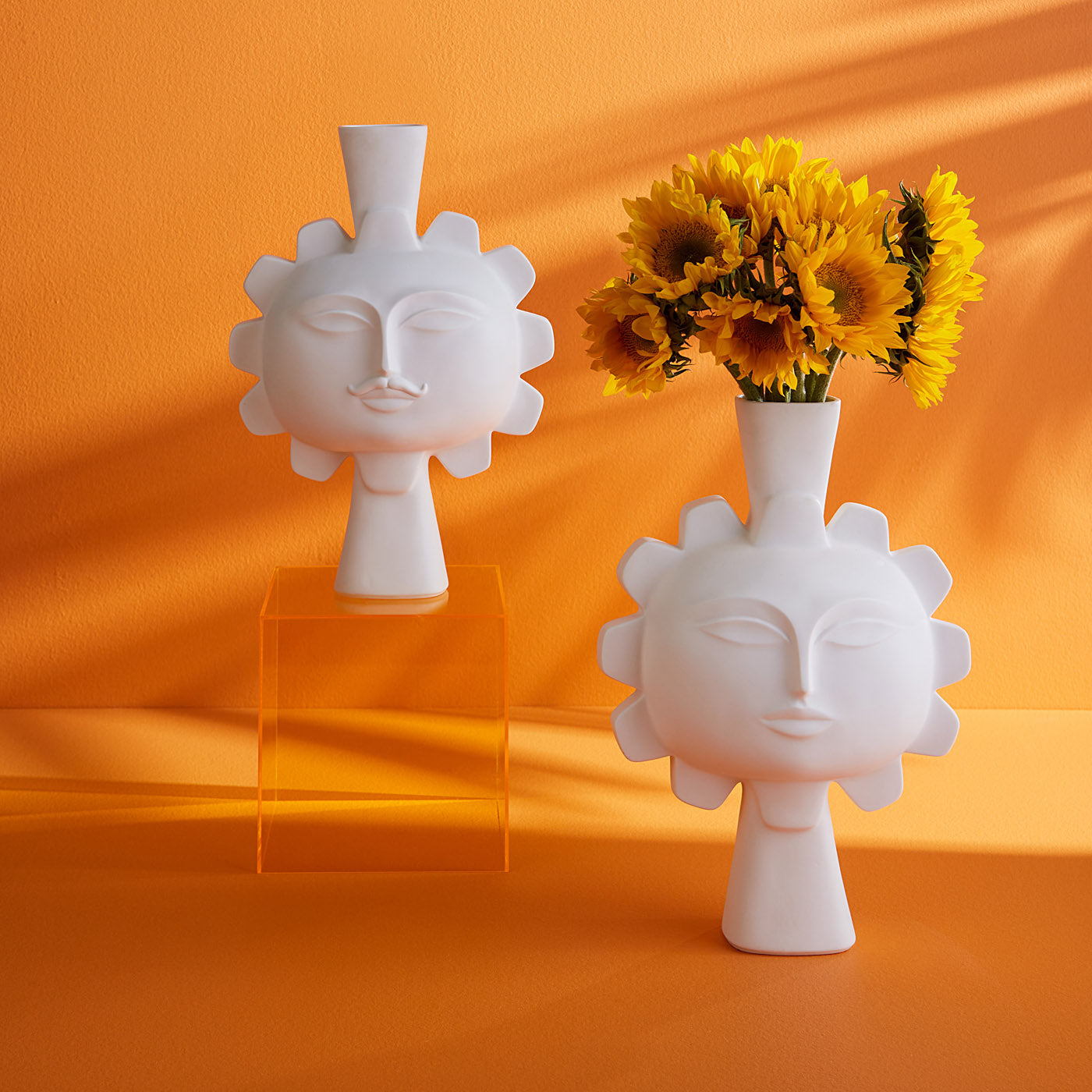 Muse Sun Vase - Handmade Ceramic Flower Vase for Home Decor, Wedding Centerpiece & Boho Room Aesthetics | Perfect for Living Room, Bedroom & Office Decorations