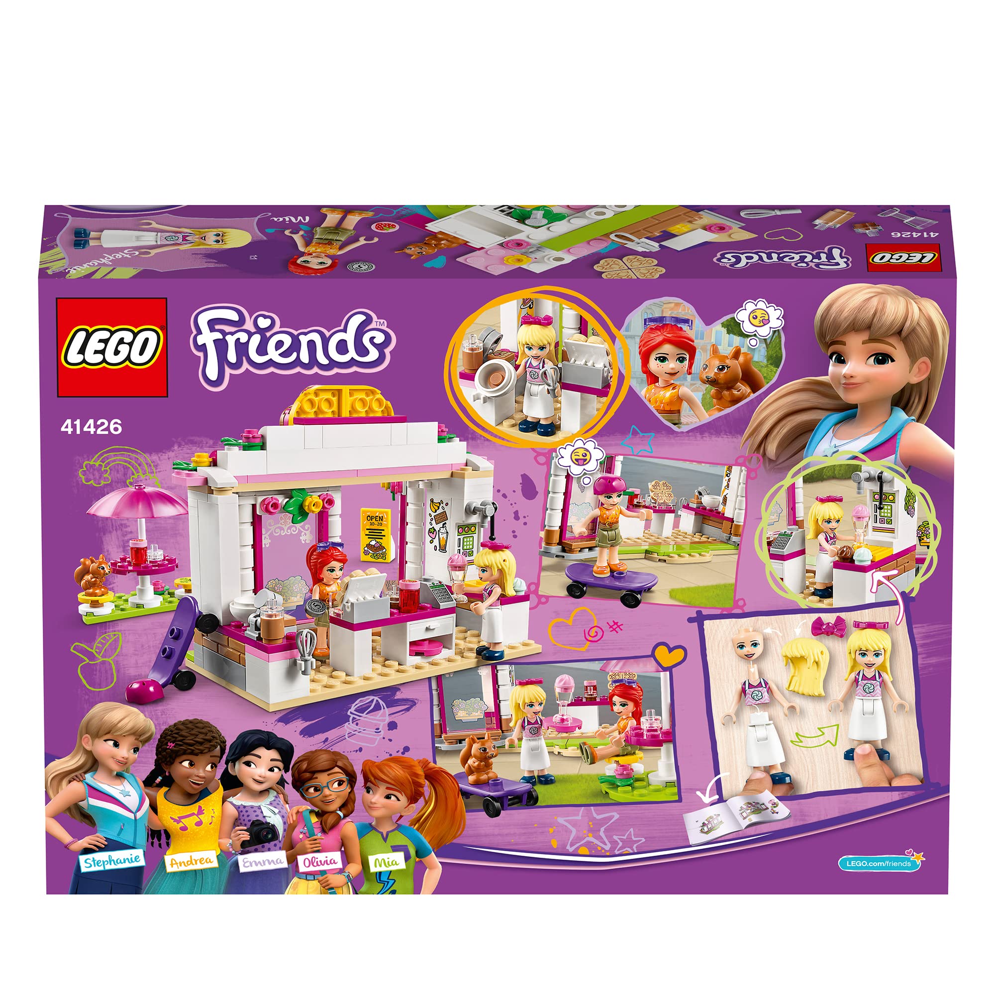 LEGO 41426 Friends Heartlake City Park Café Building Toy Set - Creative Play for Kids, Perfect for Birthday Gifts & Pretend Play Scenes
