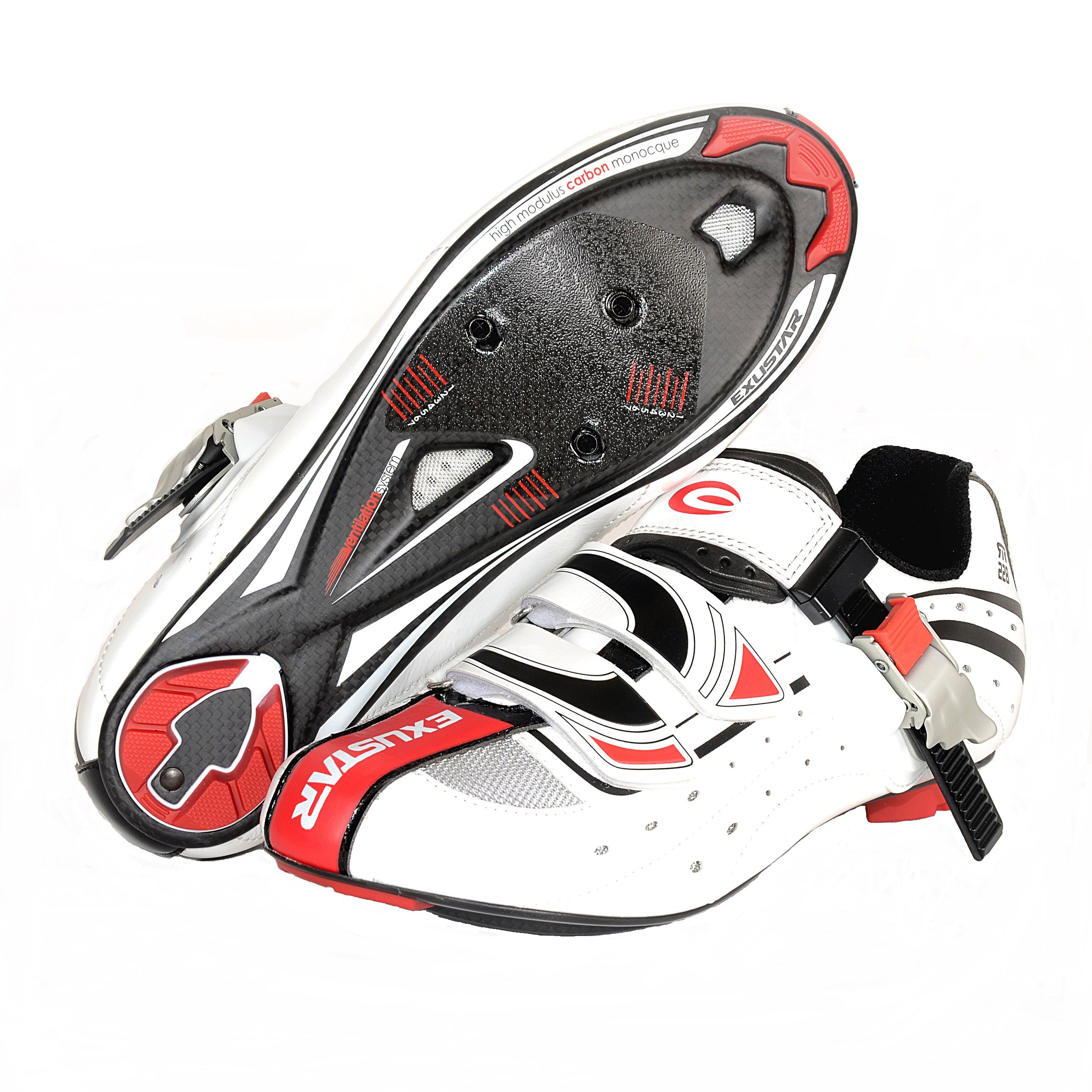 Exustar E-SR228 Road Cycling Shoes - Lightweight & Breathable for Men & Women | Perfect for Road Biking, Racing & Training