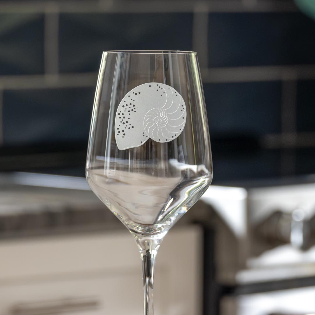 Premium Nautilus 19.75oz All-Purpose Wine Glasses Set of 2 - Perfect for Red Wine, White Wine, Cocktails & Water - Elegant Stemware for Dinner Parties, Weddings & Home Entertaining