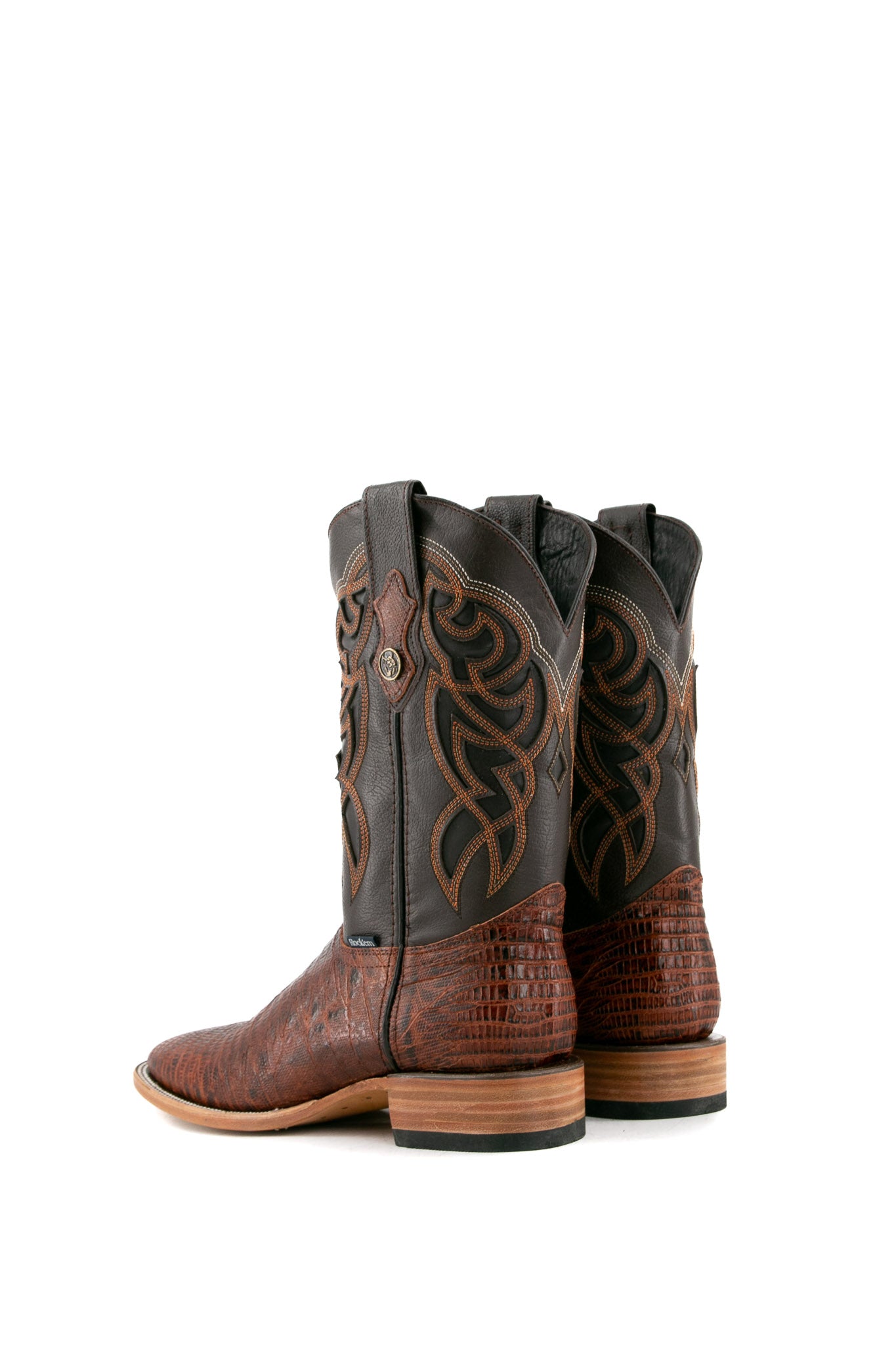 Lizard Square Toe Cowboy Boots for Men - Genuine Exotic Leather Western Boots with Comfortable Fit - Perfect for Rodeo, Country Dancing & Outdoor Adventures