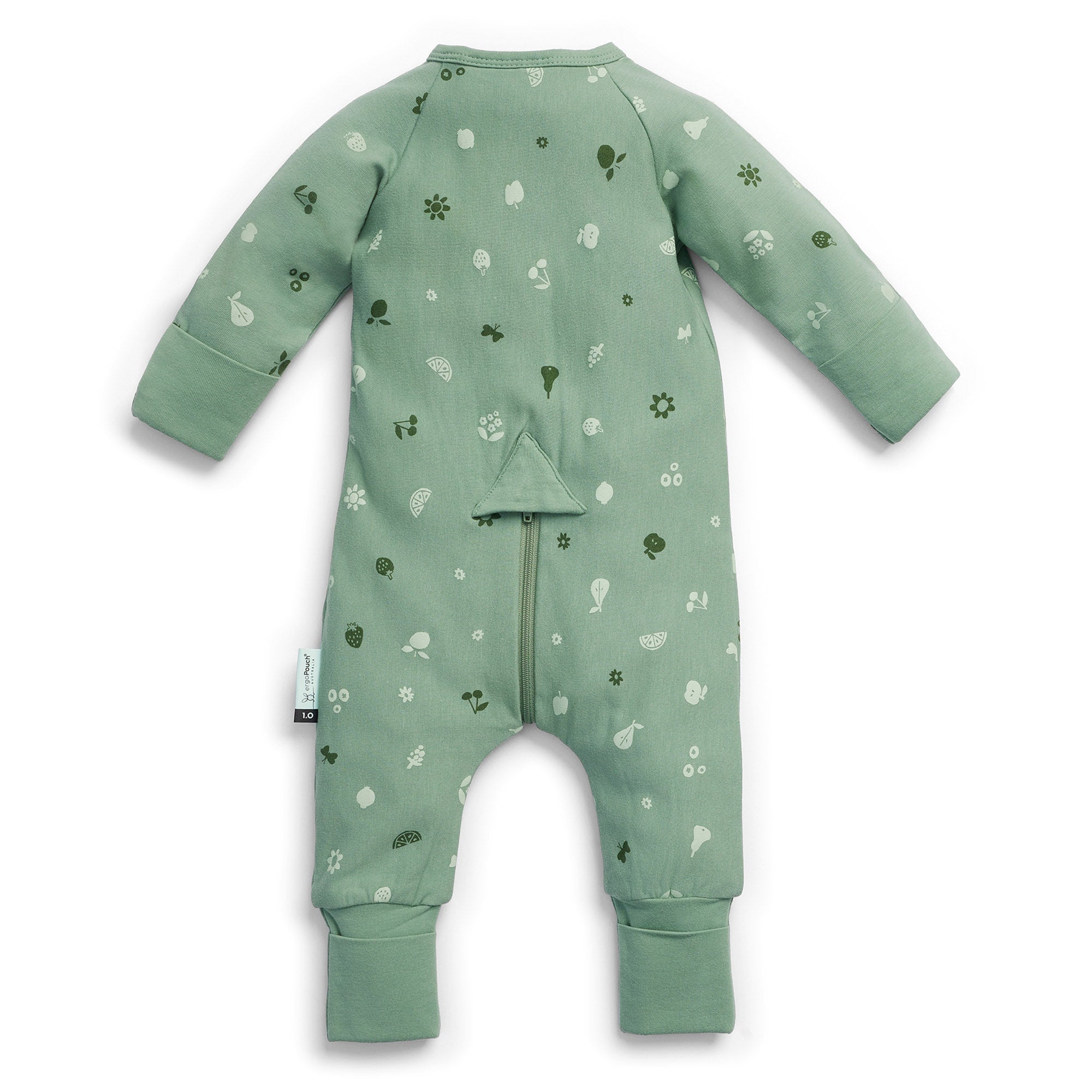 ErgoPouch 0.2 TOG Long Sleeve Sleep Zip Bodysuit - Baby Sleepwear for Newborns & Infants - Perfect for Nursery, Daycare & Cozy Home Nights - Sweet Orchard Print