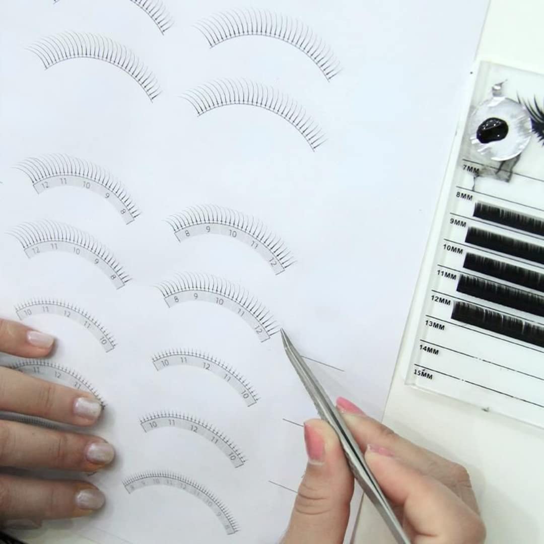Professional Eyelash Extensions Training Book for Beginners - Step-by-Step Lash Practice Guide for Salon & Home Use