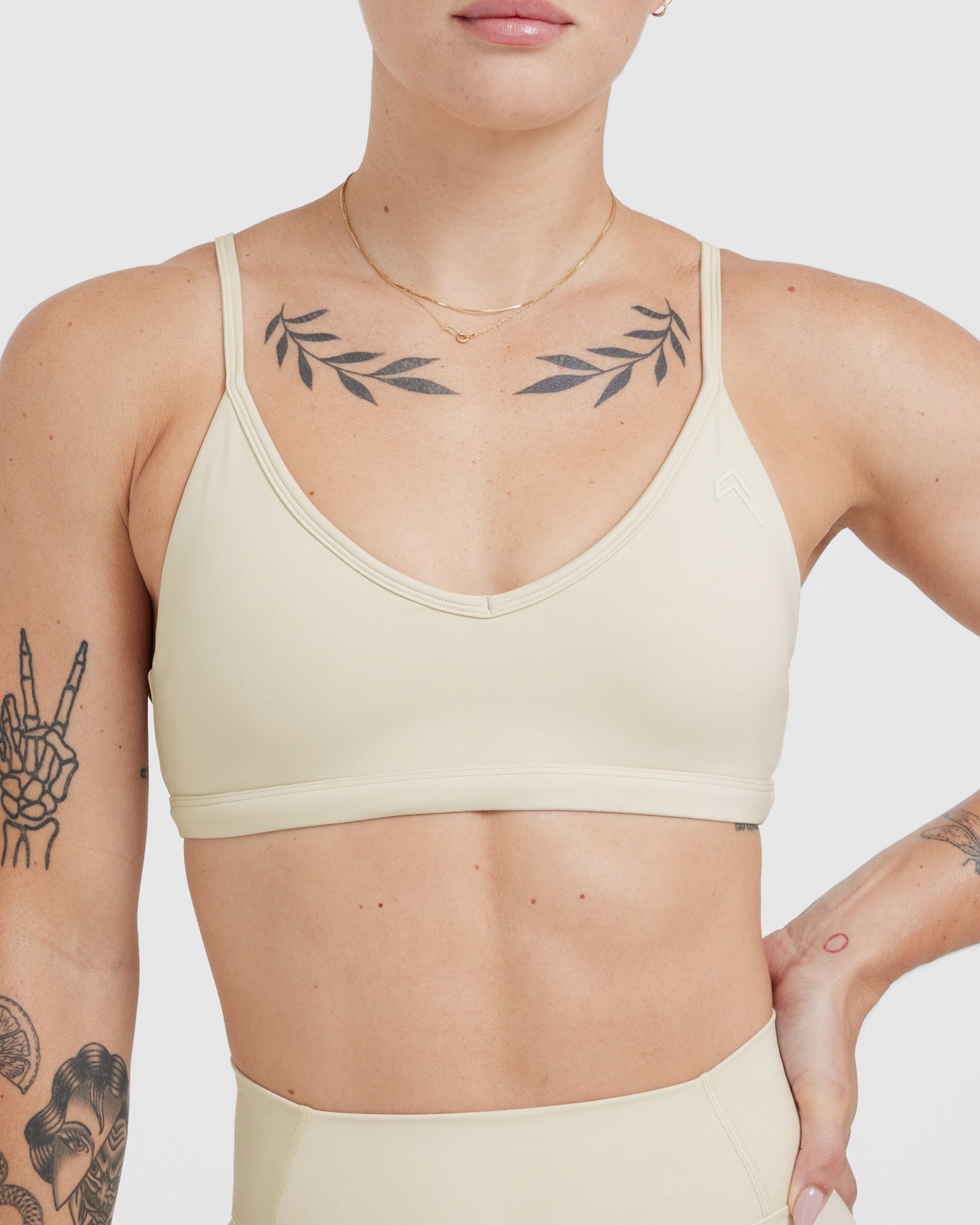 Timeless Strappy Bralette in Vanilla | Comfortable Wireless Lace Bralette for Women | Perfect for Everyday Wear, Yoga & Layering