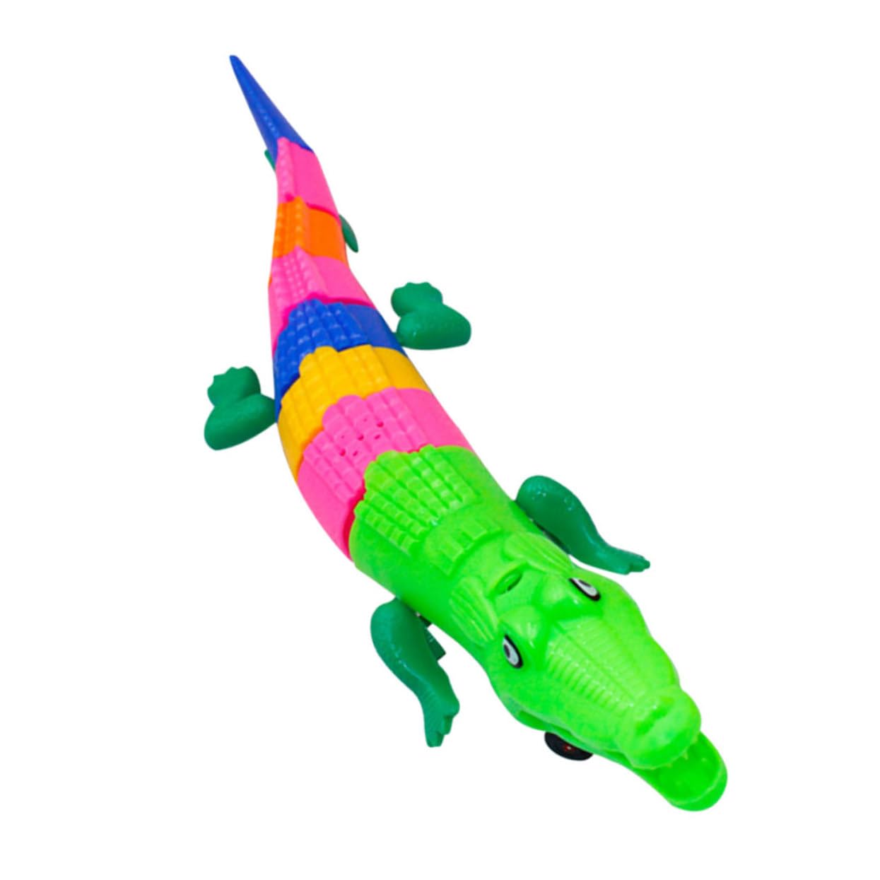 Electric Crocodile Toy for Kids - Light Up & Musical Reptile Alligator Model, Educational Animal Toy with Sound & LED Lights - Perfect for Children's Playtime, Learning & Pet Toy Fun