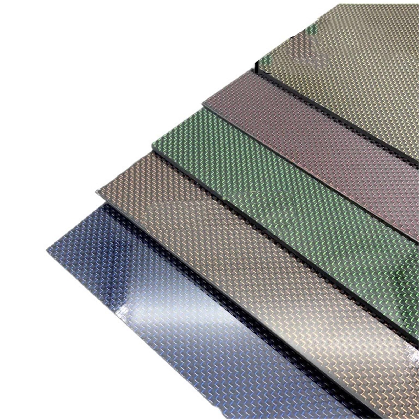 3K Carbon Fiber Plate 400x500mm - 1mm/2mm/3mm Thickness in Red, Orange, Yellow, Green, Blue - High-Strength Composite Panel for Automotive, DIY Projects & Industrial Use (3.0mm Orange)