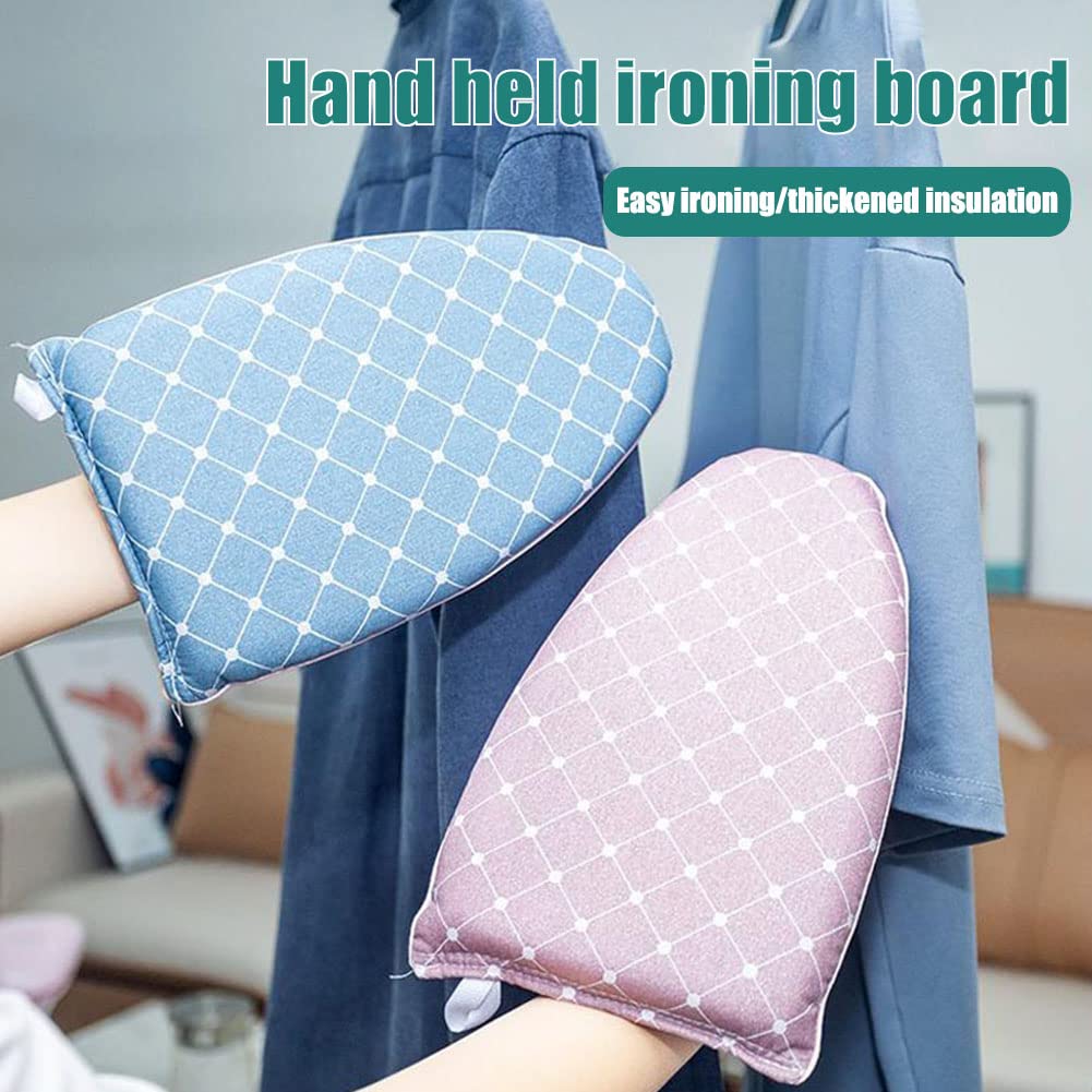Heat Resistant Ironing Gloves for Handheld Steamer - Protective Steam Iron Mitt with Loop Hanger | Small Ironing Board Accessory | Perfect for Garment Care, Fabric Steaming & Home Laundry Tasks