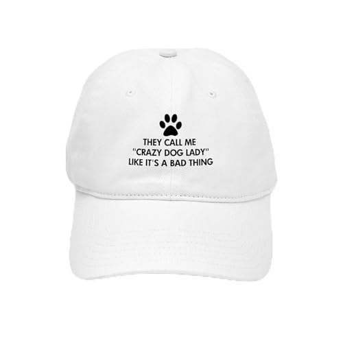 White - They Call Me Crazy Dog Lady Cap