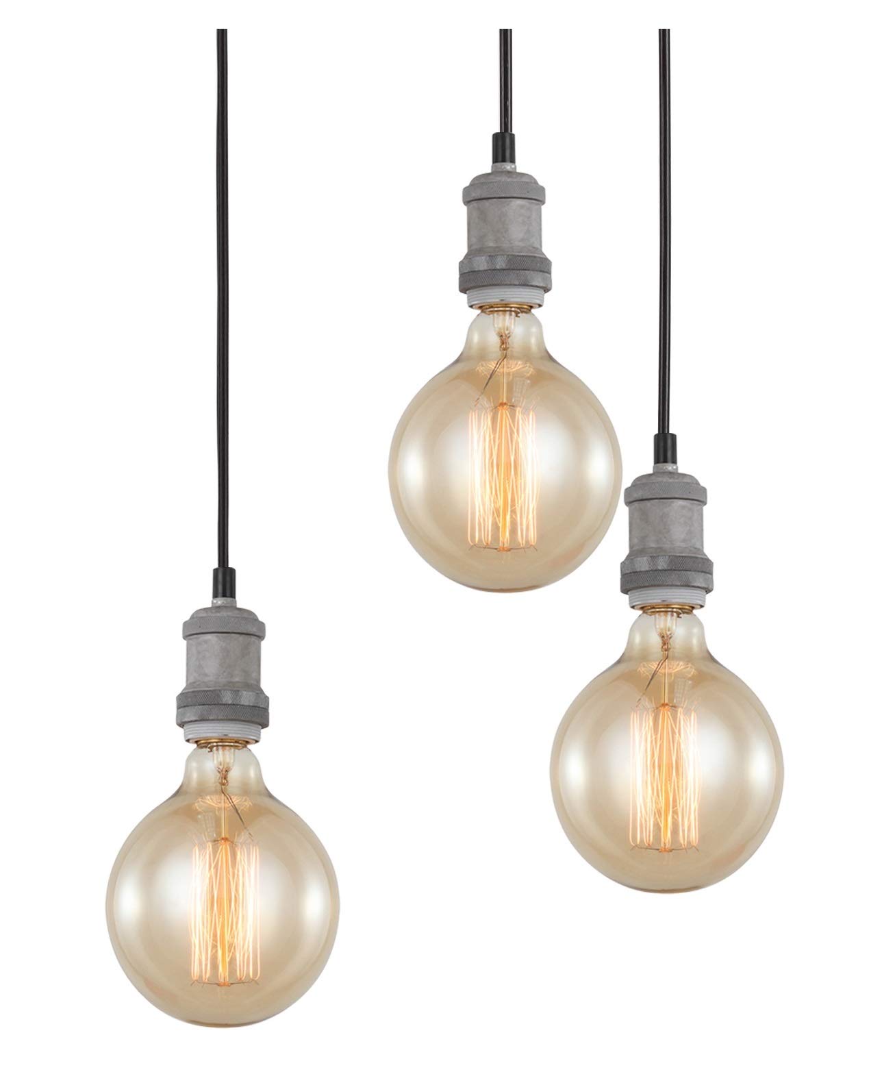 18328GYZ-G125 Elegant Grey and Bronze Painted Chandelier - Perfect for Dining Room, Living Room & Bedroom Lighting