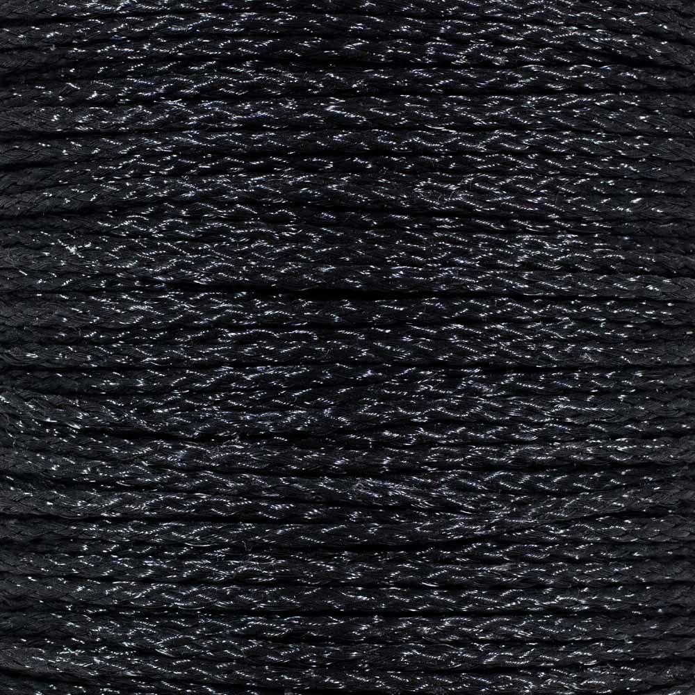 3/16 Inch Hollow Braid Polypropylene Rope - 500 Feet Black Barrier Rope for Trail Marking, Crowd Control, Golf Course Safety - Perfect for Outdoor Events, Construction Sites & Temporary Fencing