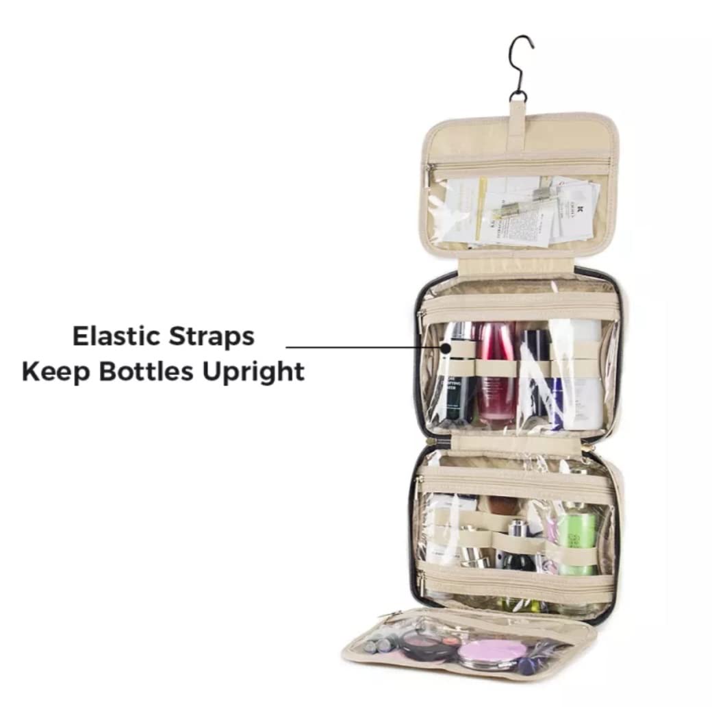 360° Hanging Toiletry Bag - Large Waterproof Travel Organizer for Cosmetics & Toiletries - Perfect for Camping & Gym