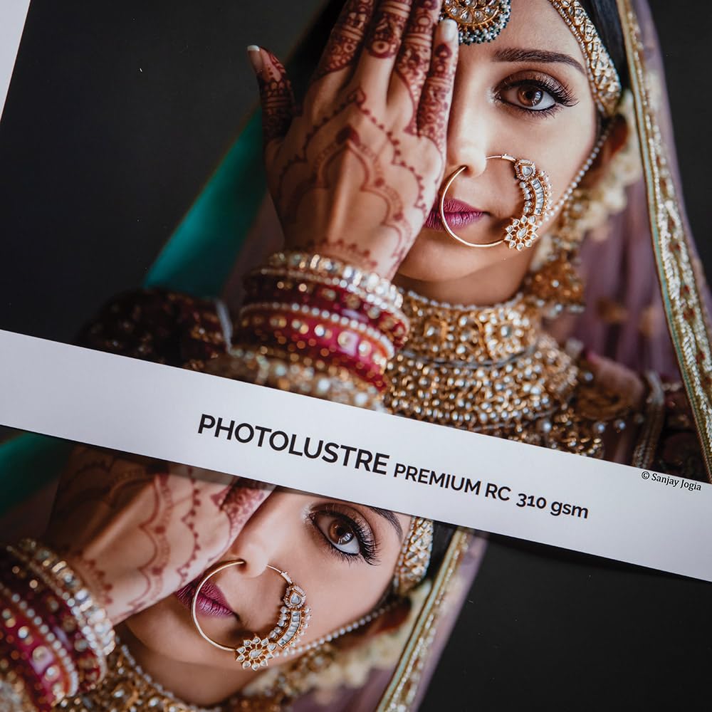 Canson Premium RC Photo Luster Paper - 25 Sheets A4 Size for Professional Photo Printing | Ideal for Inkjet Printers, Photo Albums & Home Decor