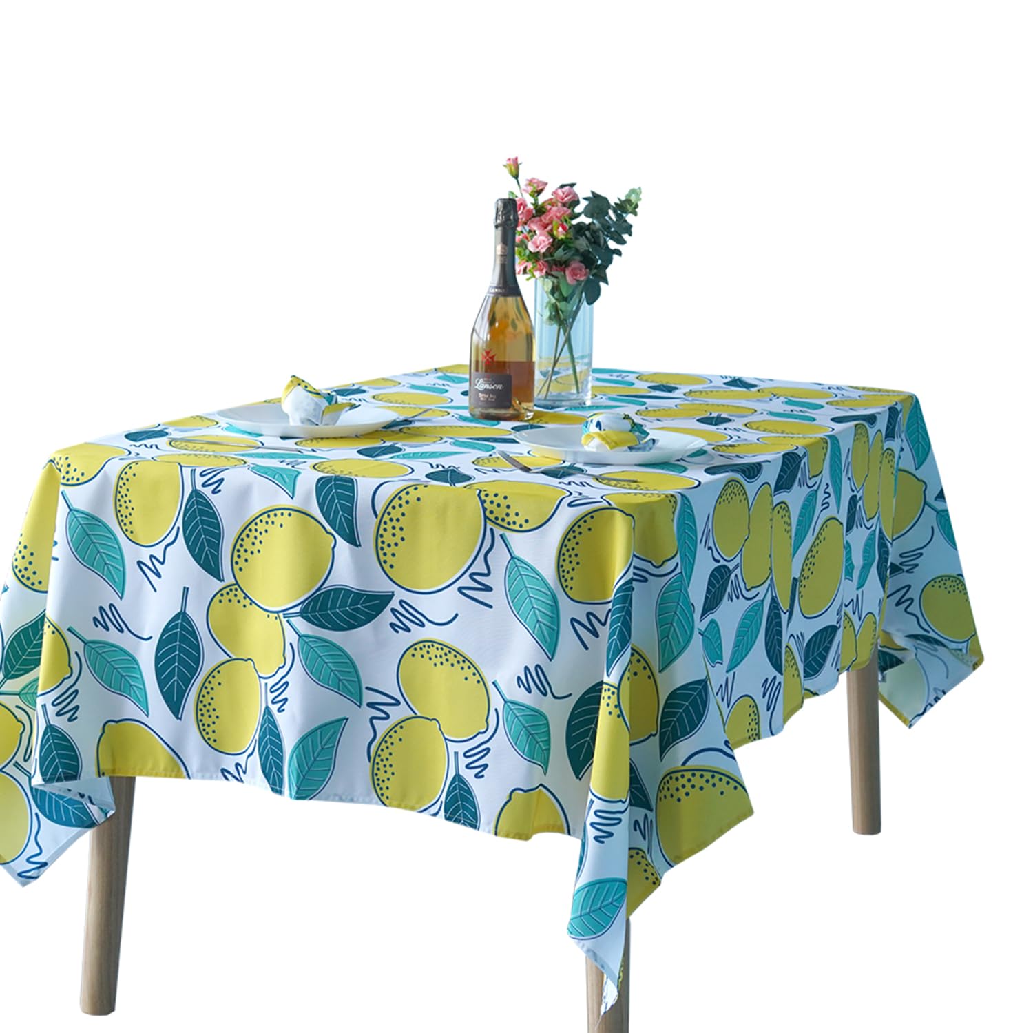 Premium Polyester Tablecloth - Easy Wash & Wipe Clean - 60