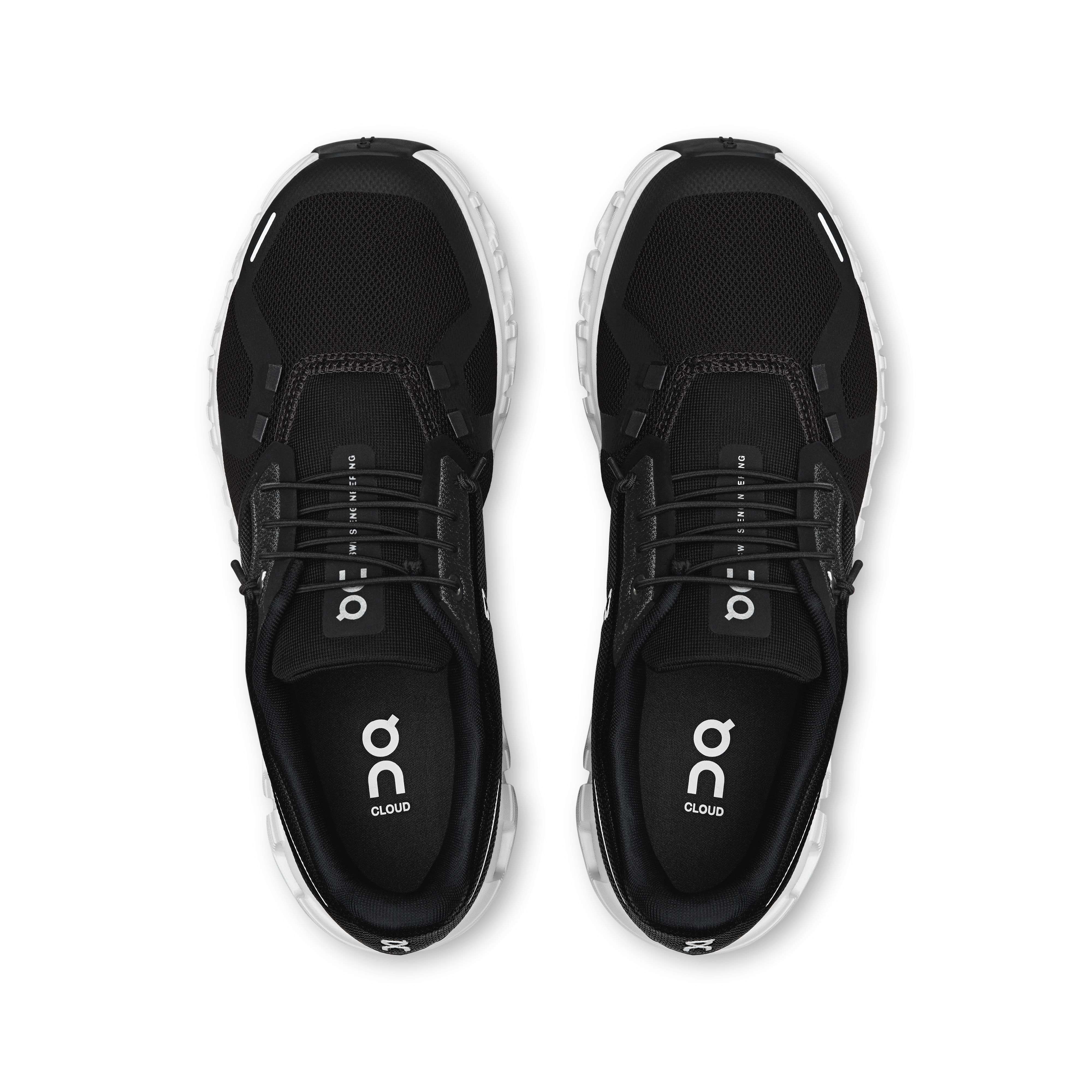 Women's Cloud 6 Running Shoes - Lightweight & Comfortable Black/White Sneakers for Walking, Jogging, and Gym Workouts