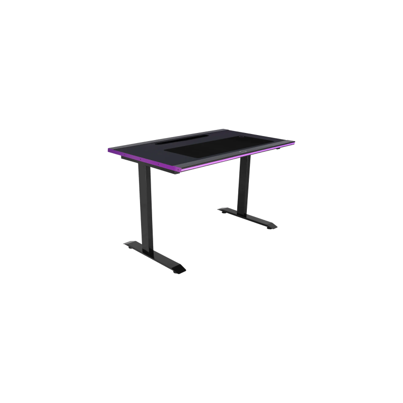 Cooler Master CMI GD120 PRA1 RGB Gaming Desk with LED Lights & Premium Desk Mat - Perfect for PC Gaming Setup, Streaming, and Home Office Workspace