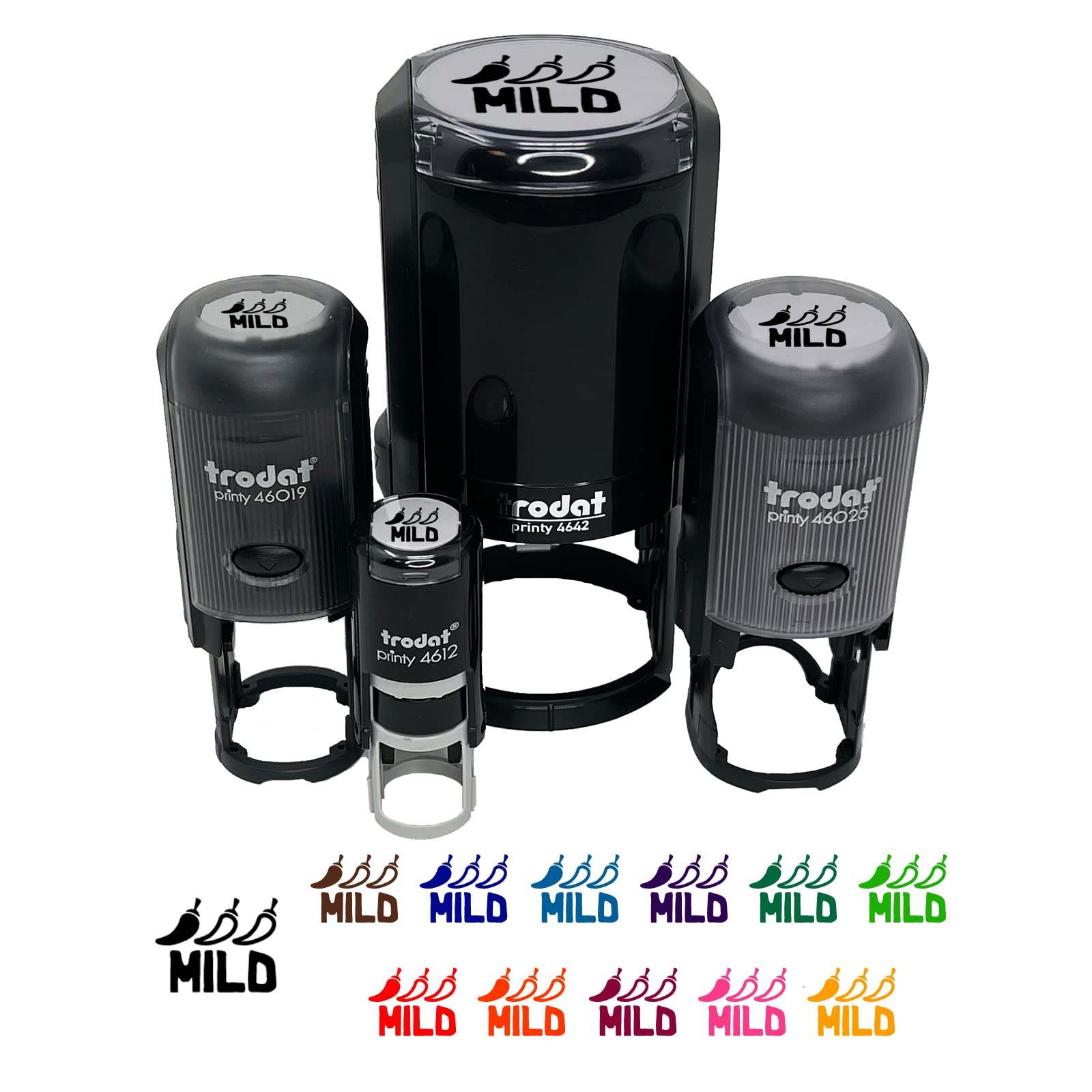 1 Inch Medium Self-Inking Rubber Stamp with Mild Black Ink for Crafts, Planners, DIY Projects - Perfect for Scrapbooking, Journaling & Office Use