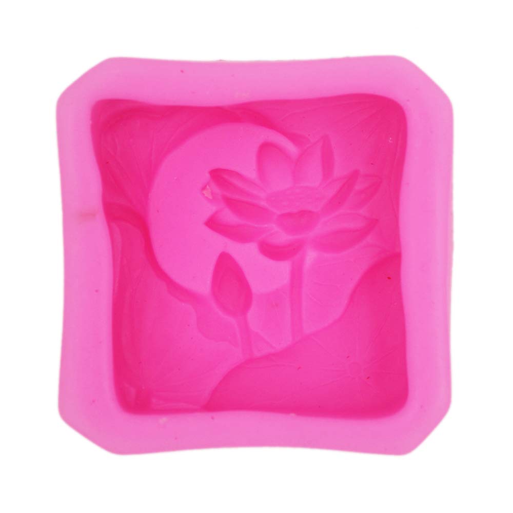 Lotus Silicone Soap Molds for DIY Handmade Soap Making - 6 Cavity Flower Soap Molds for Bath, Wedding Favors, Home Decor & Craft Projects