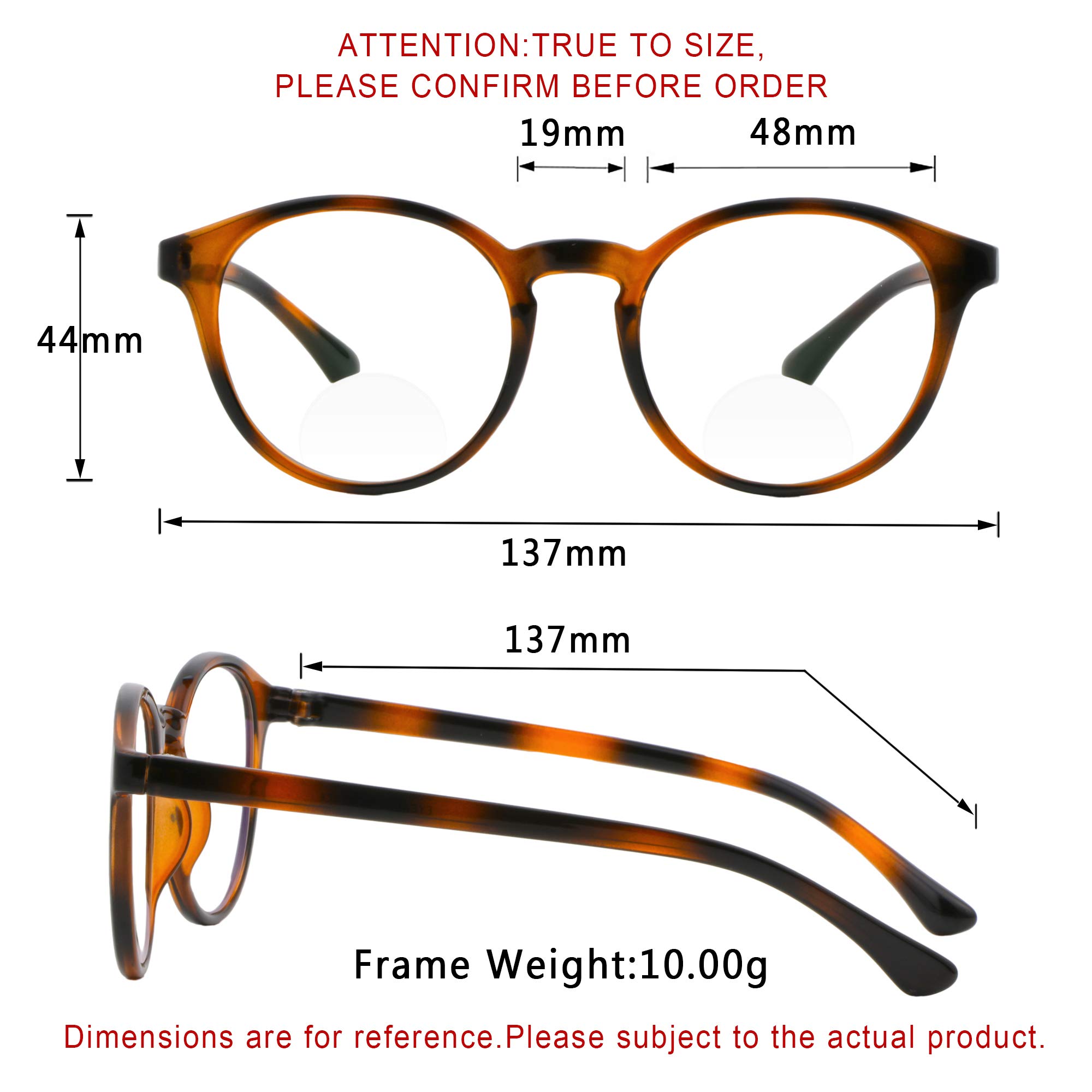 LifeArt Bifocal Reading Glasses with Blue Light Blocking - Stylish Computer Glasses for Women & Men - Perfect for Office Work, Reading & Screen Time