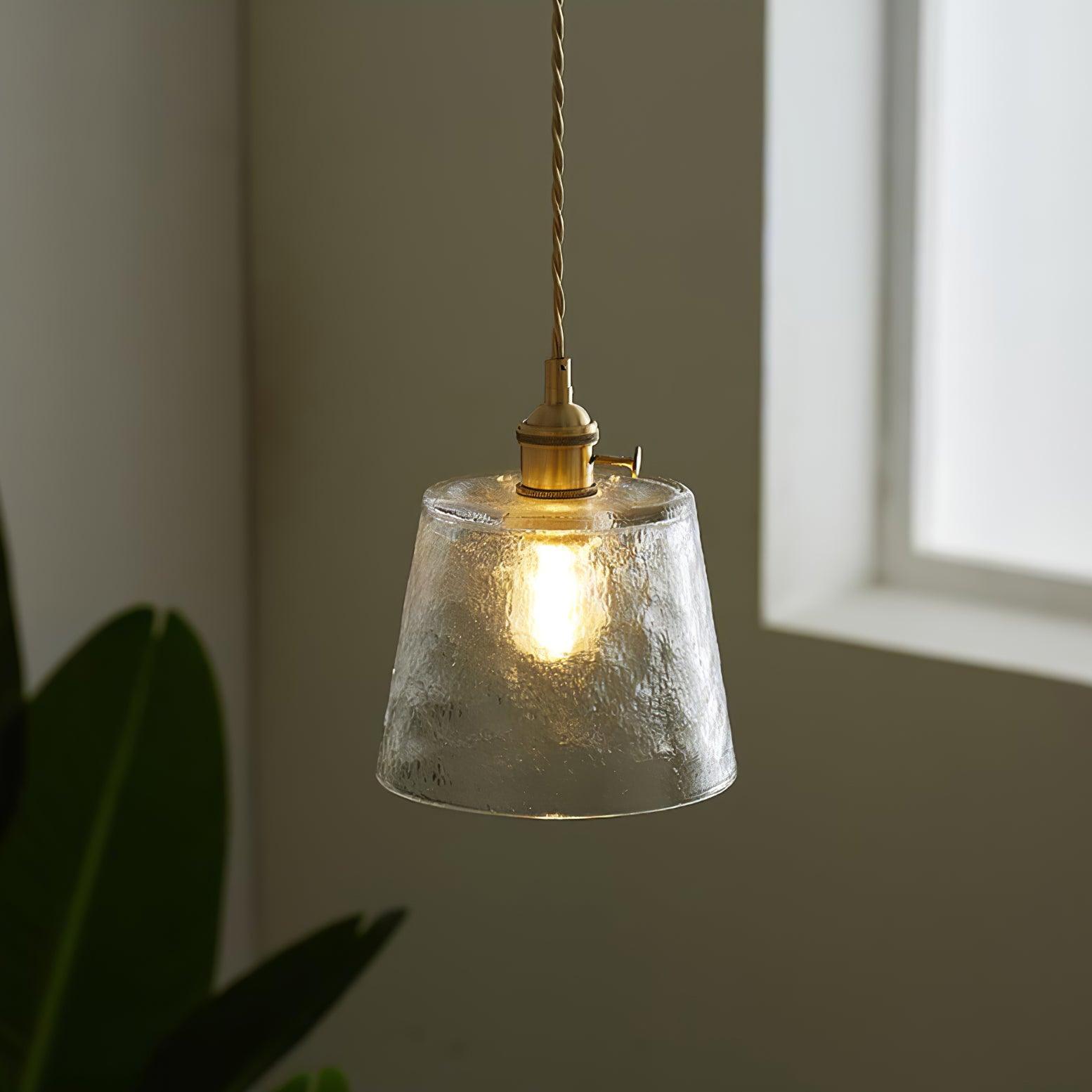 Modern Glass Cup Pendant Light - Elegant Hanging Chandelier for Kitchen Island, Dining Room & Bedroom Decor