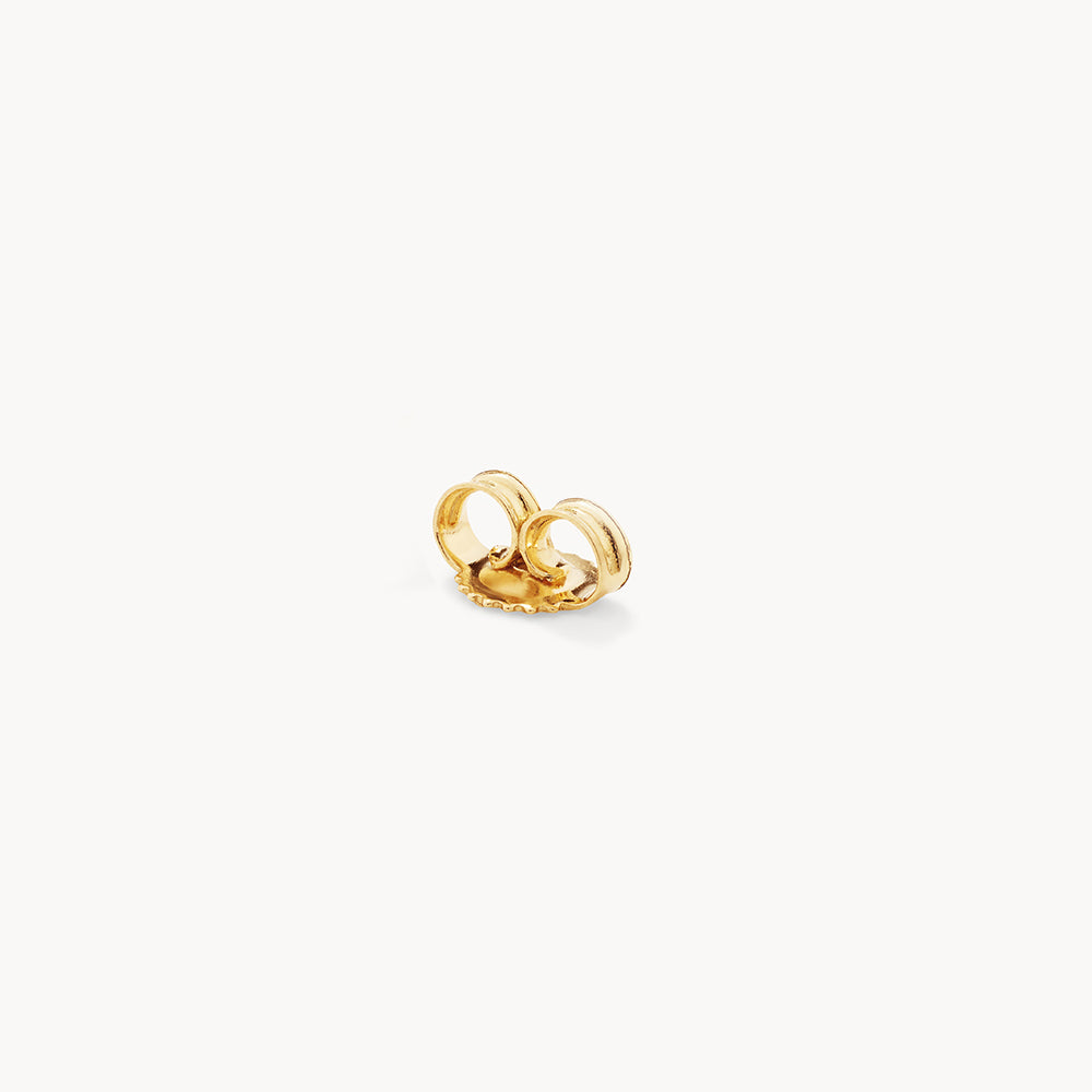 10k Gold Diamond Letter M Single Stud Earring - Elegant Initial Jewelry for Women, Perfect for Gifts, Birthdays & Everyday Wear