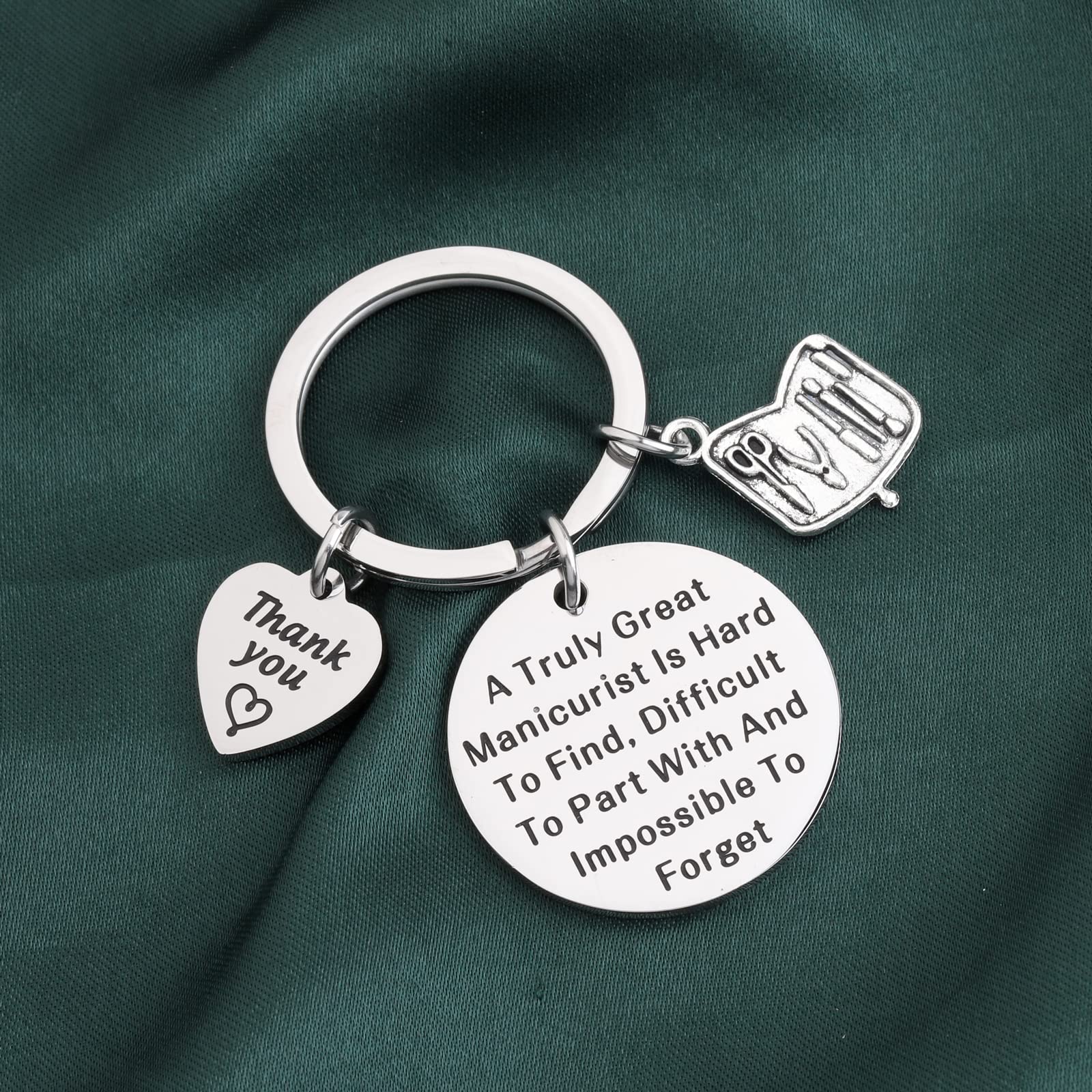 PLITI Nail Technician Keychain - Perfect Manicurist Graduation Gift for Nail Artists & Salon Owners - Ideal for Beauty School Graduates, Nail Bosses & Cosmetology Professionals