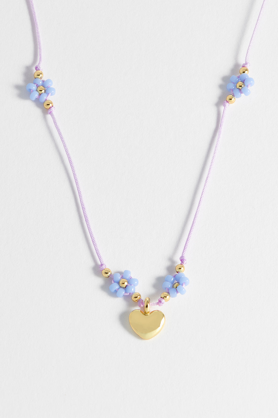 Flower Heart Miyuki Necklace - Elegant Beaded Jewelry for Women, Perfect for Weddings, Parties & Everyday Wear