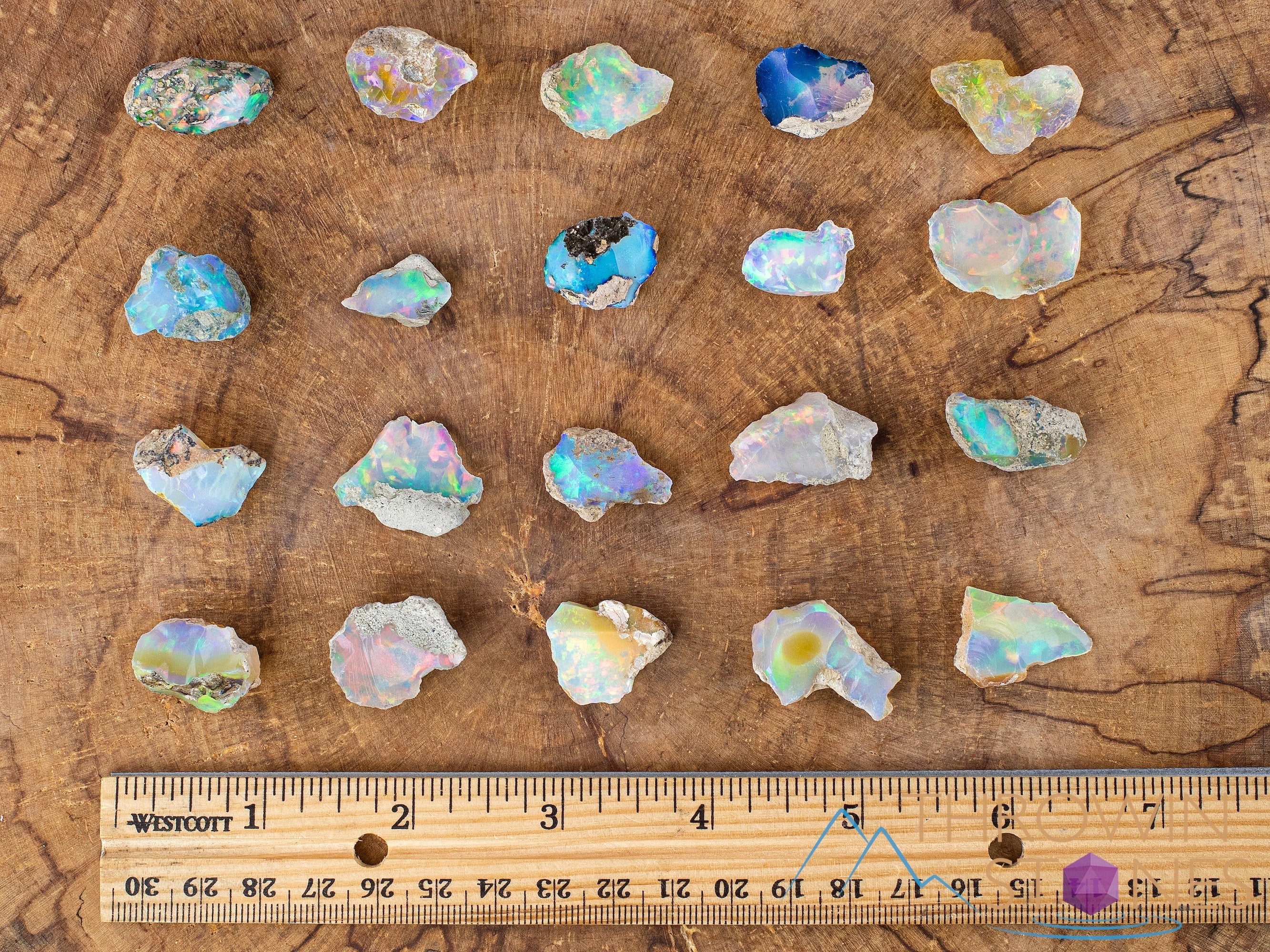 AA Grade Large Bulk Raw Opal Crystals - Rough Welo Opal Lot (E0216) for Jewelry Making, Crystal Healing & Mineral Collection