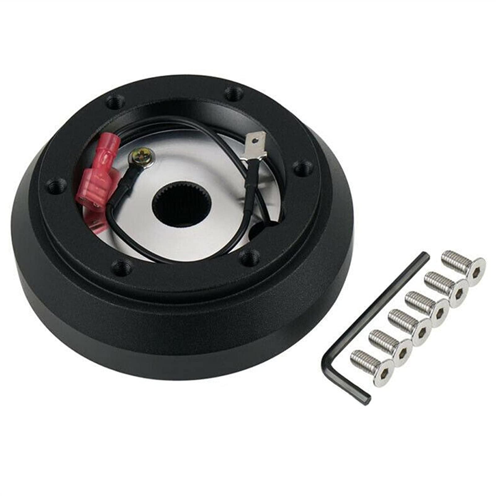 Steering Wheel Short Hub Adapter Compatible with Mazda Miata RX-7 RX-8 MX-3 MX-6 626 160H - Quick Release Steering Wheel Adapter (Color: As Shown) - Perfect for Racing, Drifting & Car Upgrades