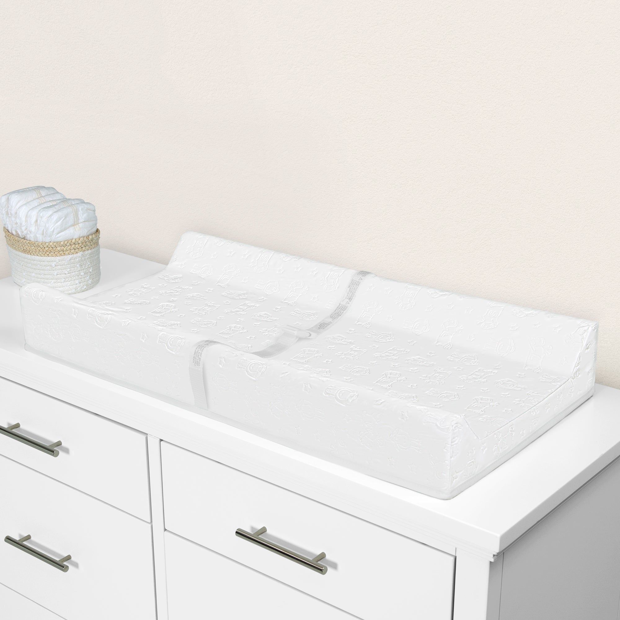 Waterproof Foam Contoured Baby Changing Pad - Soft & Safe Diaper Changing Station for Nursery, Travel & On-the-Go Use