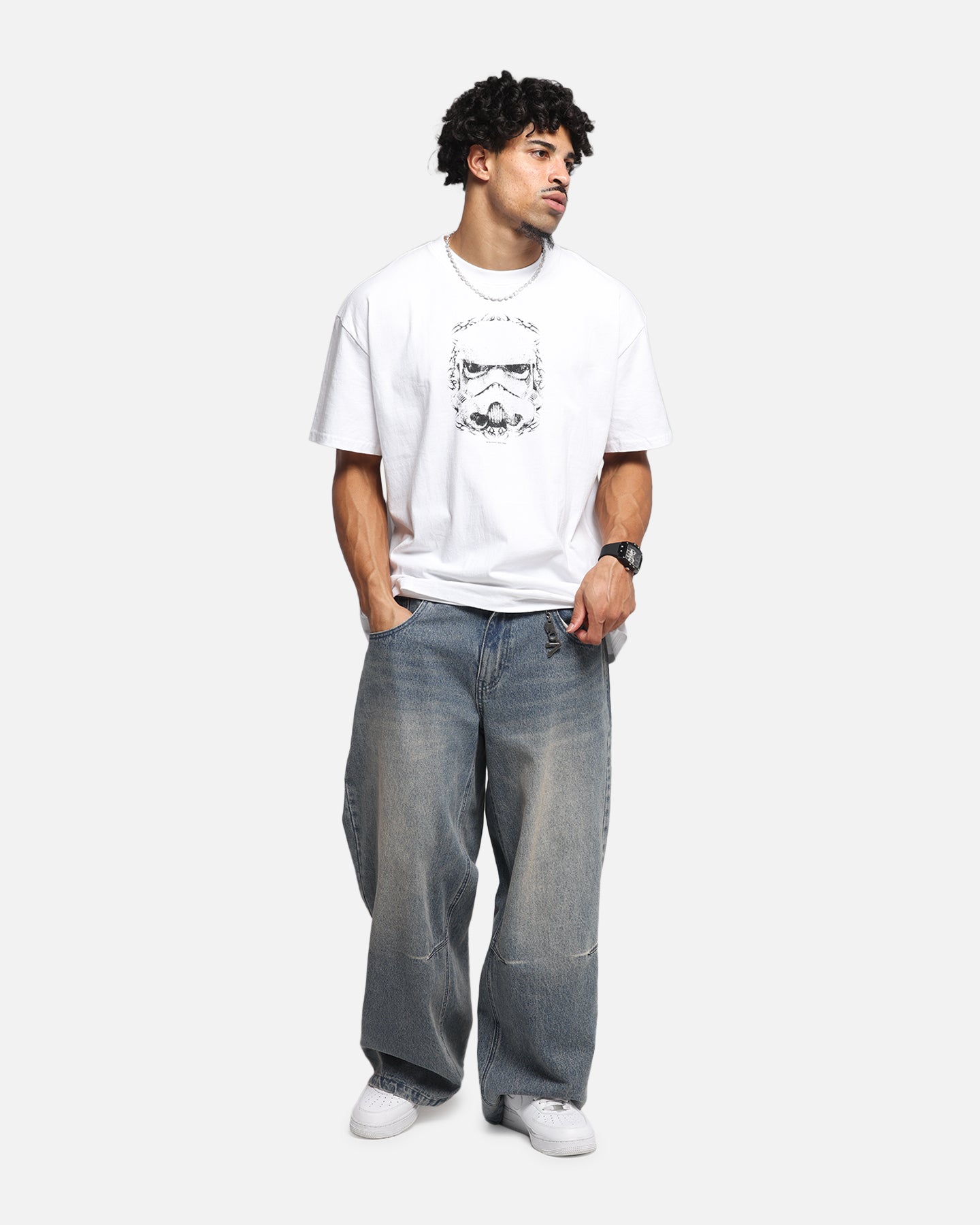 73 Studio Star Wars Join The Empire Vintage T-Shirt - White Cotton Graphic Tee for Men, Women - Perfect for Cosplay, Comic Con & Star Wars Fans