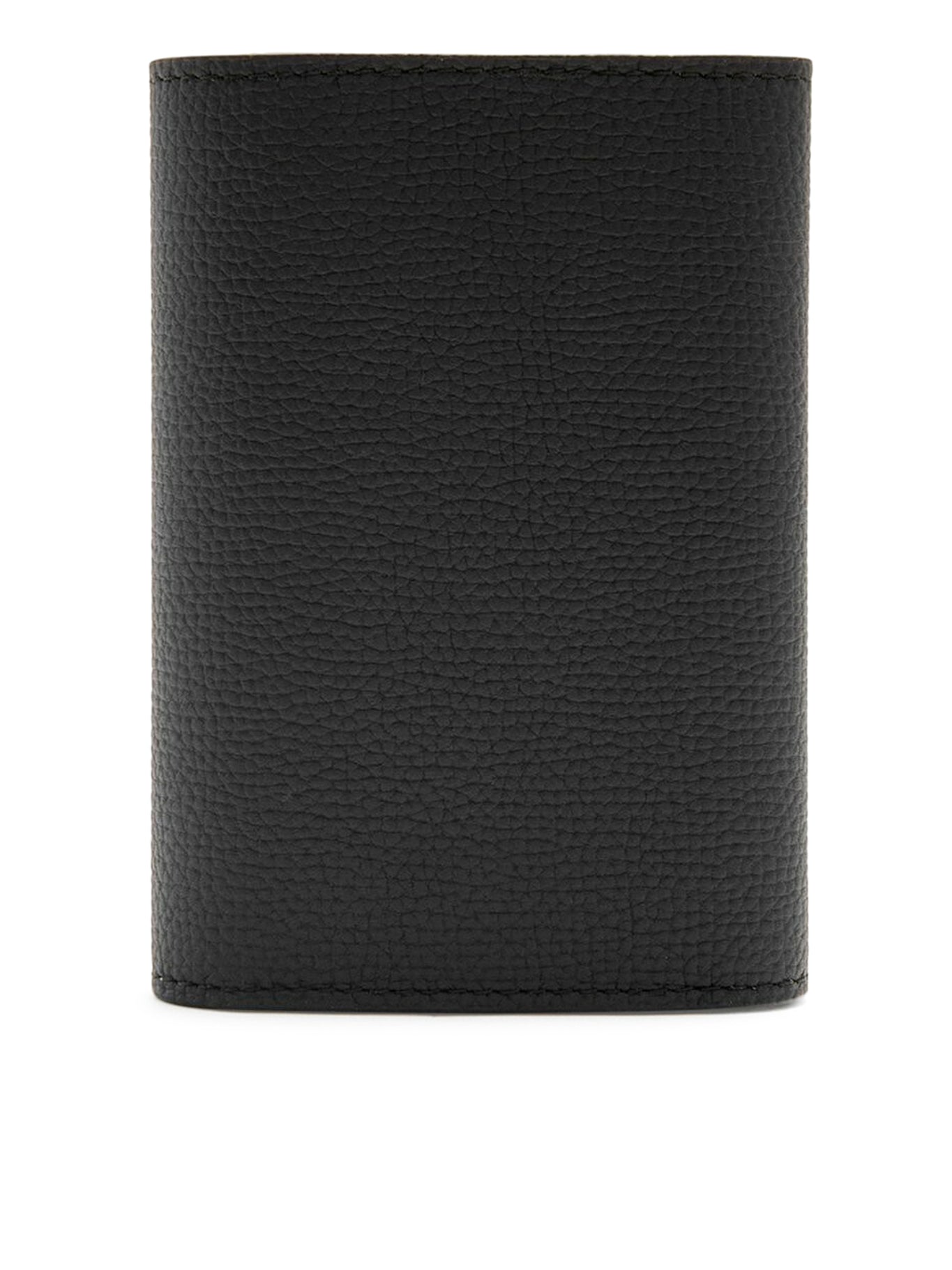 Premium Anagram Small Vertical Wallet in Hammered Calfskin Leather - Slim RFID Blocking Card Holder for Men & Women - Perfect for Everyday Carry, Travel & Business Use