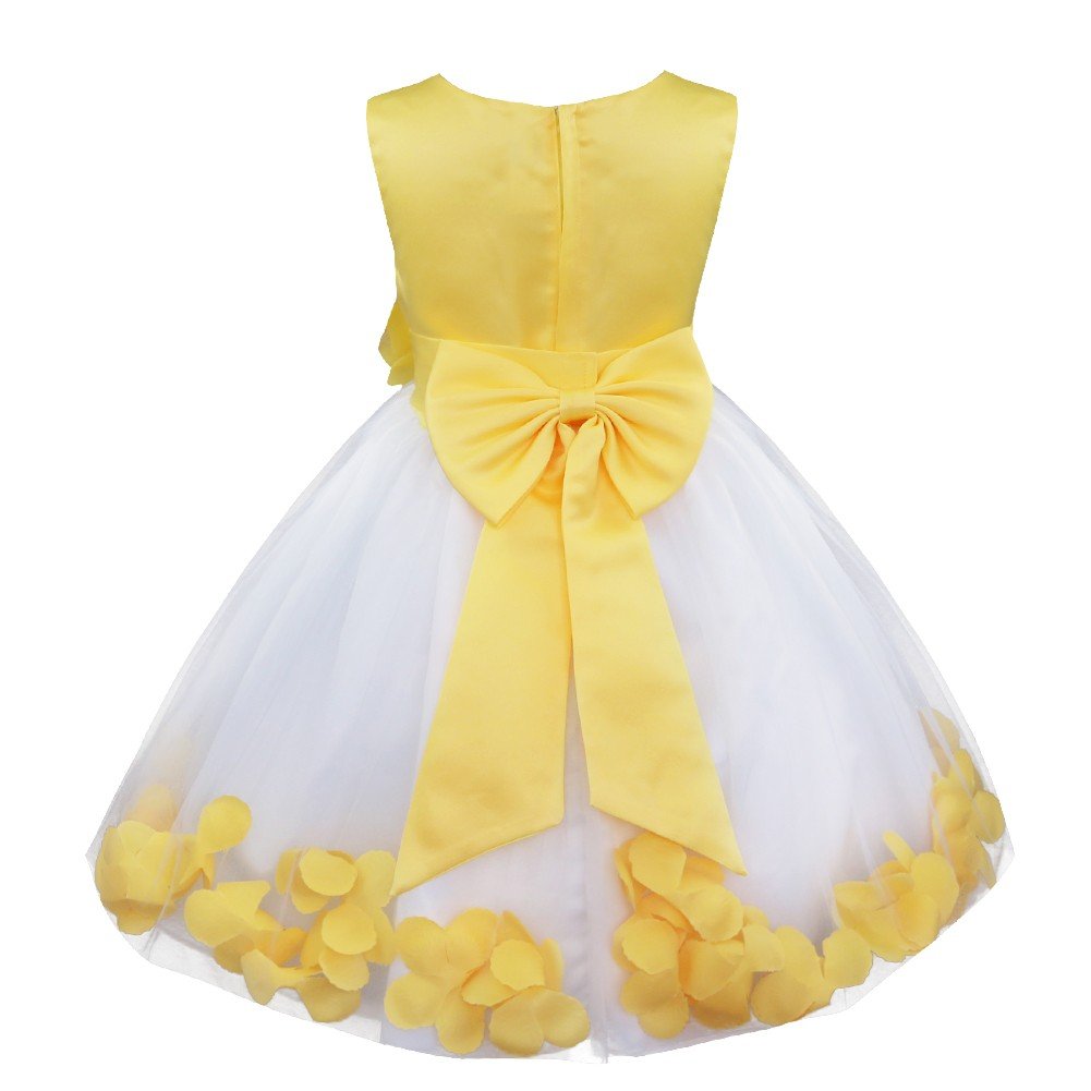 CHICTRY Floral Bow Princess Wedding & Bridesmaid Dresses - Elegant Pageant Party Gowns for Flower Girls | Perfect for Formal Occasions, Bridal Showers & Special Events