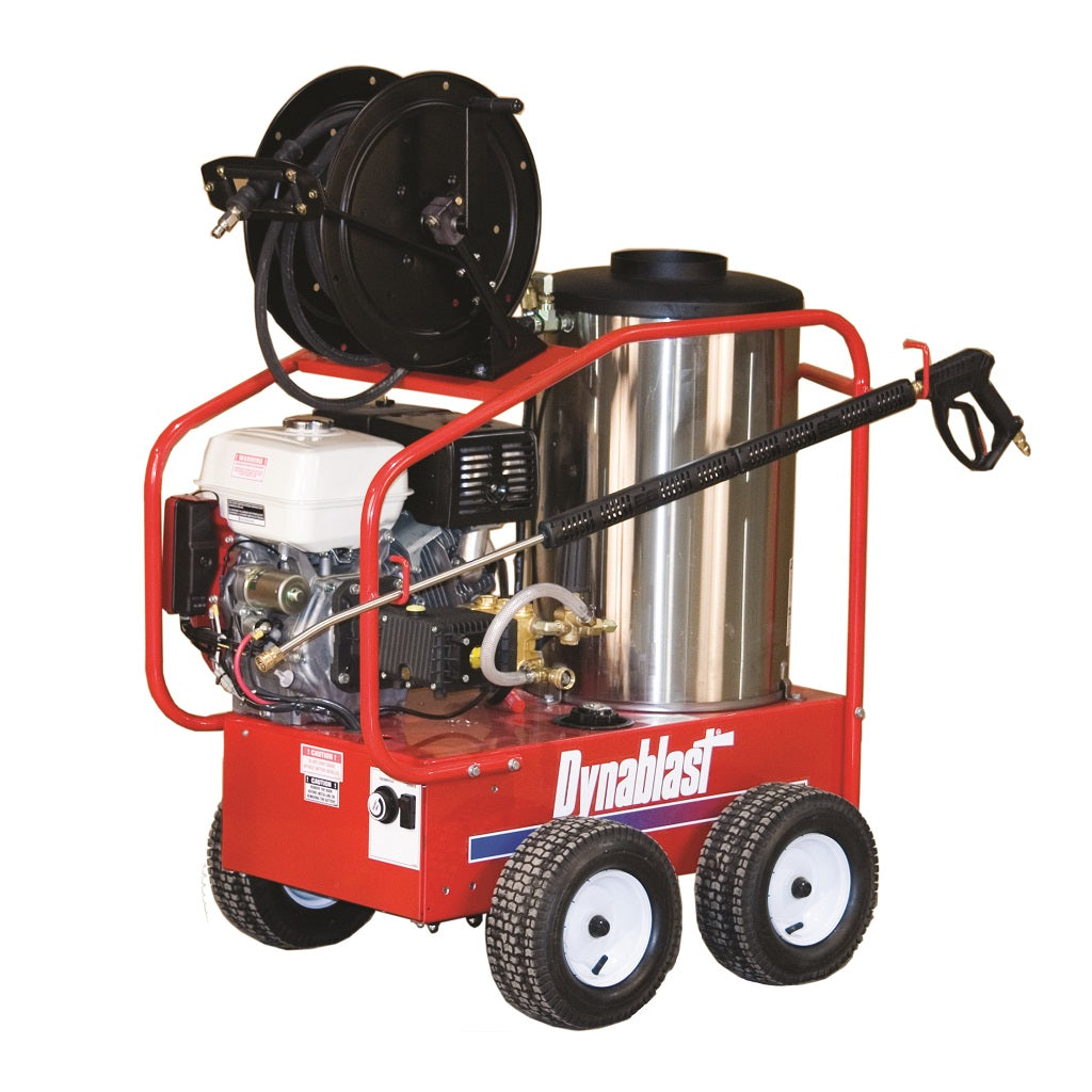 Dynablast 3500psi 4.0GPM Hot Water Pressure Washer with Honda Engine & Diesel Burner - Portable Power Washer for Industrial Cleaning, Car Washing, and Heavy-Duty Surface Cleaning
