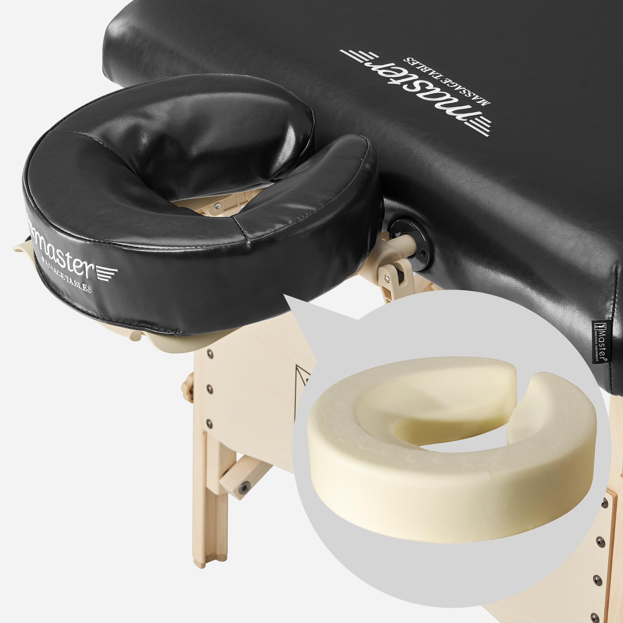 30 Inch Balboa Pro Portable Massage Table - Foldable Wooden Beauty Salon Bed for Massage, Lash Extensions & Tattoo - Black | Perfect for Spa, Home Use & Professional Therapists