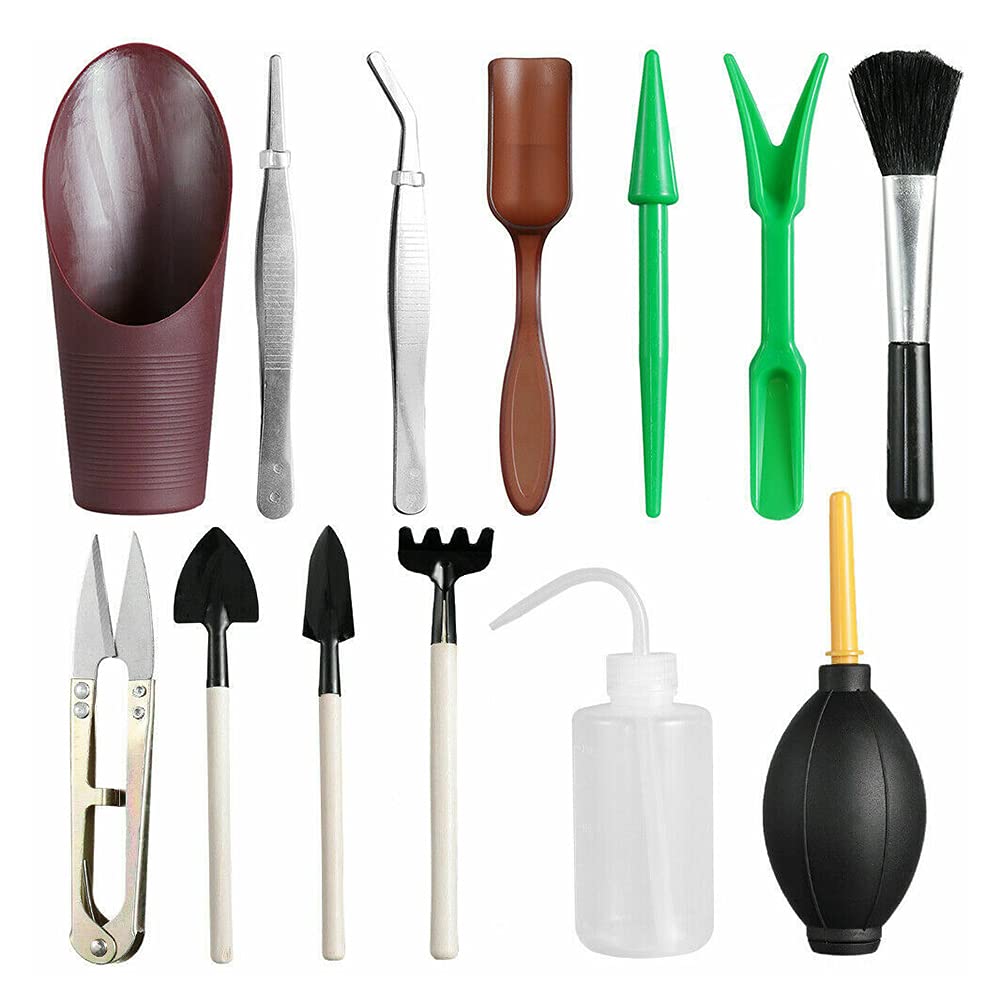 13PCS Mini Garden Scissor Planting Shovel Set - Durable Gardening Tools Kit for Pruning, Digging & Planting - Perfect for Indoor Plants, Herb Gardens & Small Outdoor Spaces