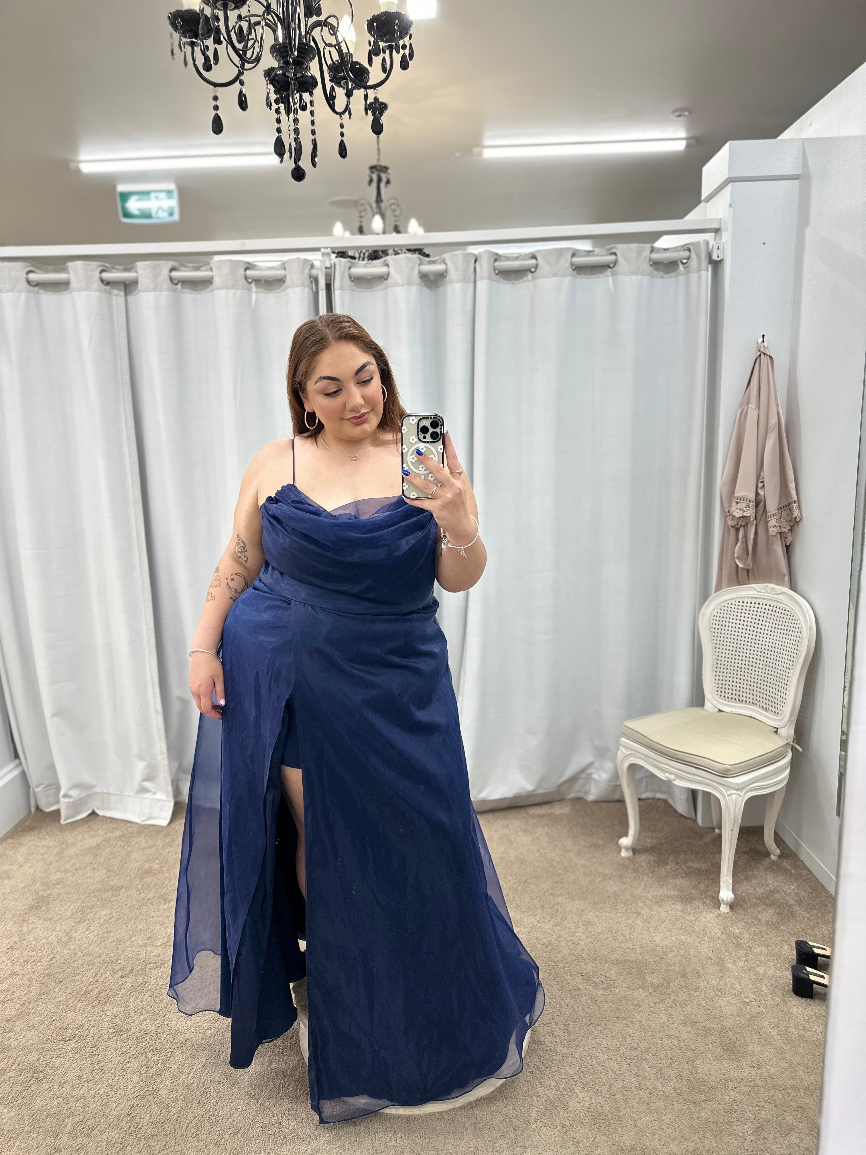 Elegant Averie Cowl Neck Gown - Women's Formal Evening Dress for Prom, Wedding & Special Occasions