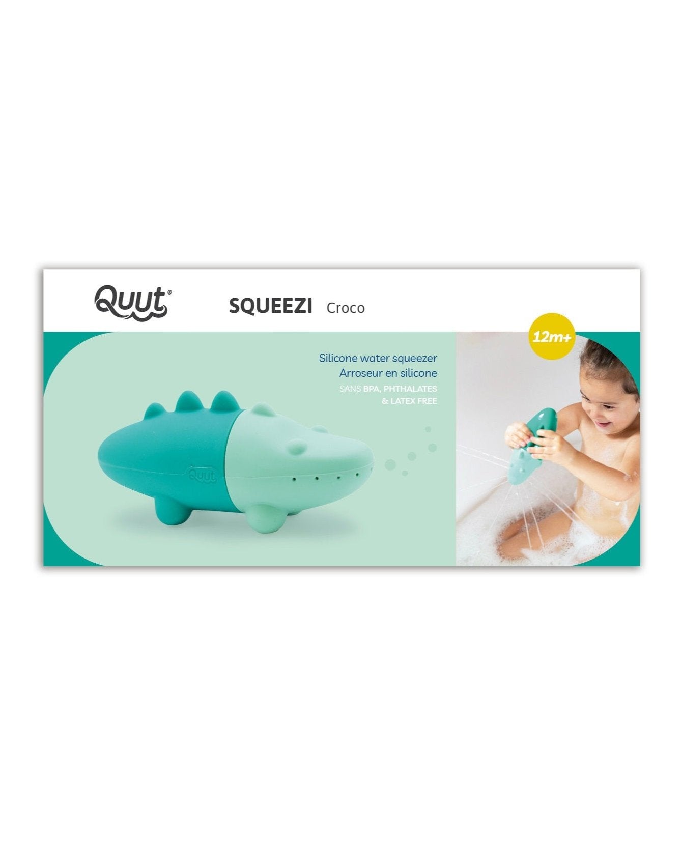 Squeezi Silicone Crocodile Bath Toy for Kids - Non-Toxic & BPA-Free Baby Bathtub Toy - Fun Water Play for Toddlers & Infants - Perfect for Bath Time, Pool, and Beach Play