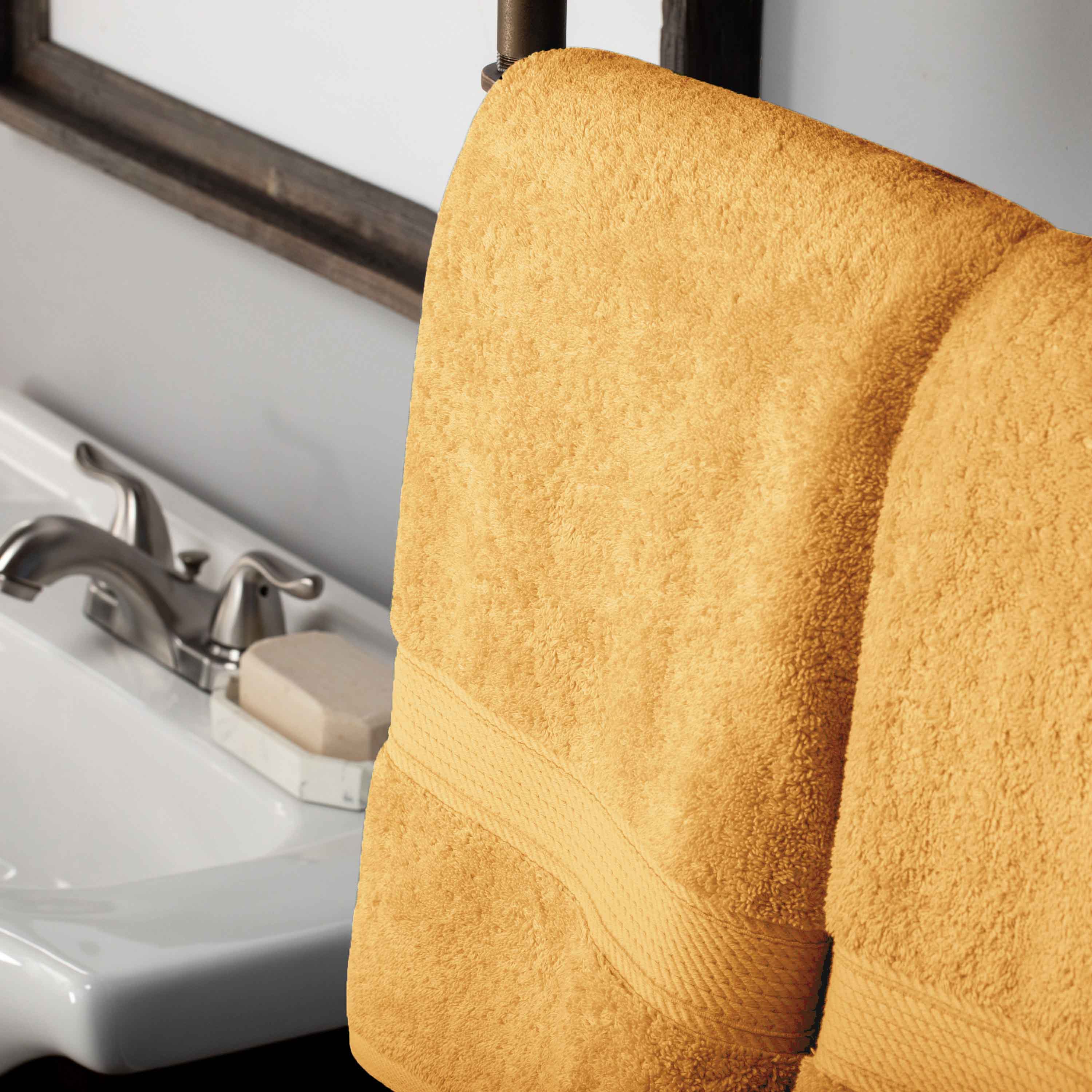 Premium Egyptian Cotton Plush Heavyweight Hand Towels - Ultra Soft & Absorbent Bath Towel Set of 4 for Spa, Bathroom & Luxury Home Decor