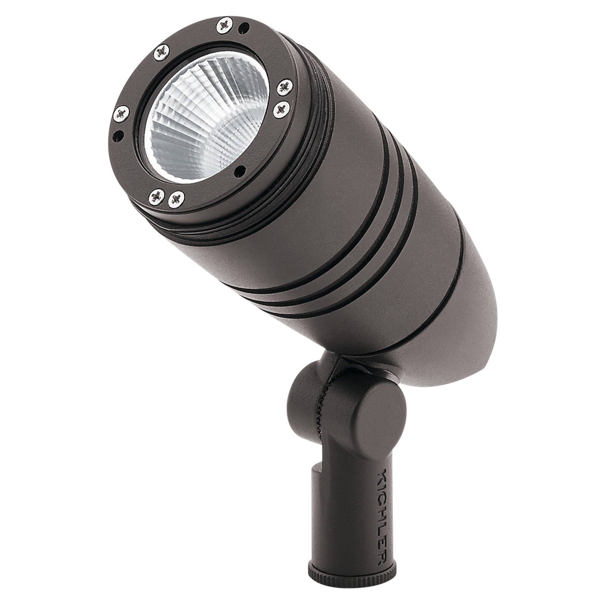 120V LED Small Accent Spot Light 3000K Warm White, 15 Degree Beam Angle, Textured Architectural Bronze Finish - Perfect for Wall Wash, Artwork, and Landscape Lighting