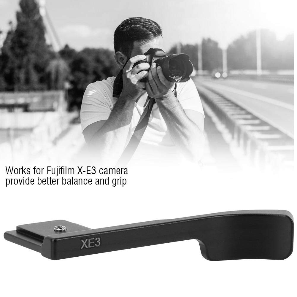 Fujifilm X-E3 Aluminum Alloy Thumb Grip - Ergonomic Black Hand Grip for Enhanced Camera Control, Perfect for Travel & Street Photography