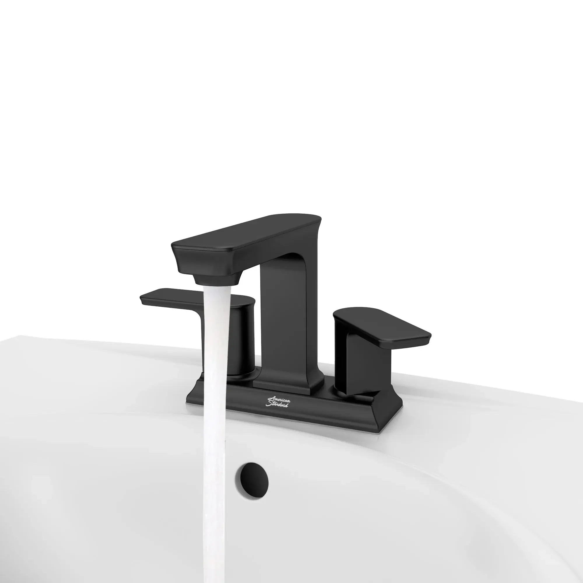Forsey® 4 Inch Centerset 2 Handle Bathroom Faucet - 1.2 GPM/4.5 LPM Water-Saving Design with Lever Handles - Perfect for Bathroom Vanity Sink and Powder Room Installation