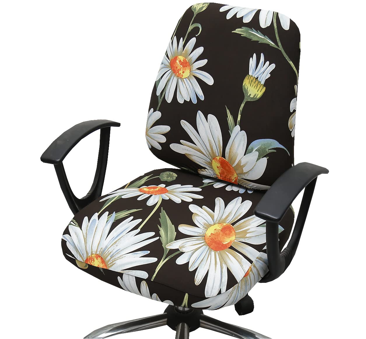 XNN Universal Stretchable Office Chair Cover - Protective Slipcover for Computer & Rotating Chairs | Home Office & Gaming Setup Accessory