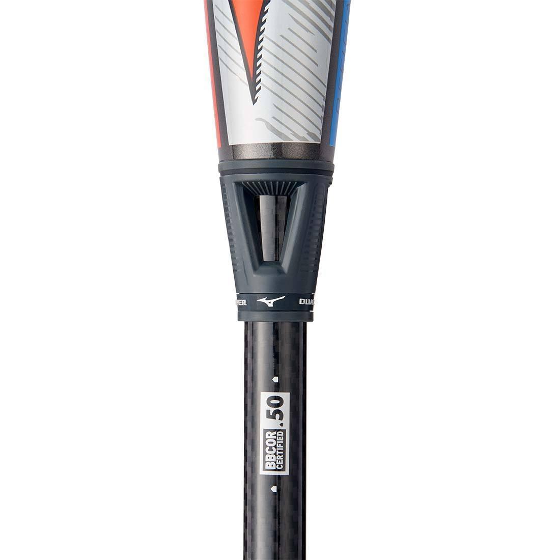 Mizuno B23 PWR CRBN (3) BBCOR Baseball Bat - High Performance 2023 Model for Power Hitters | Perfect for Competitive Games & Training