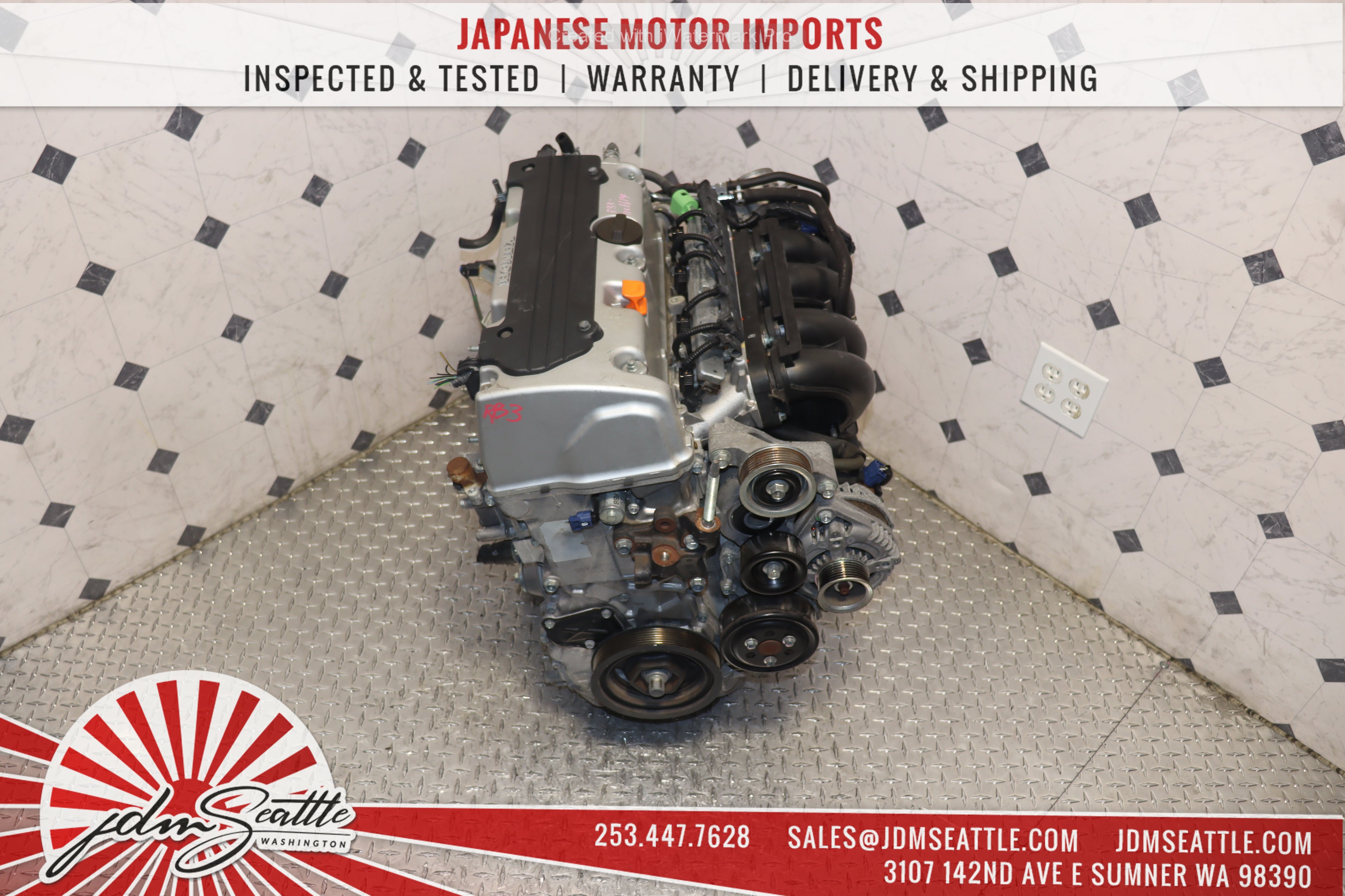 JDM 2012-2015 Honda Civic Si K24A 2.4L Engine RB3 - High Performance Motor Upgrade for Racing & Street Tuning