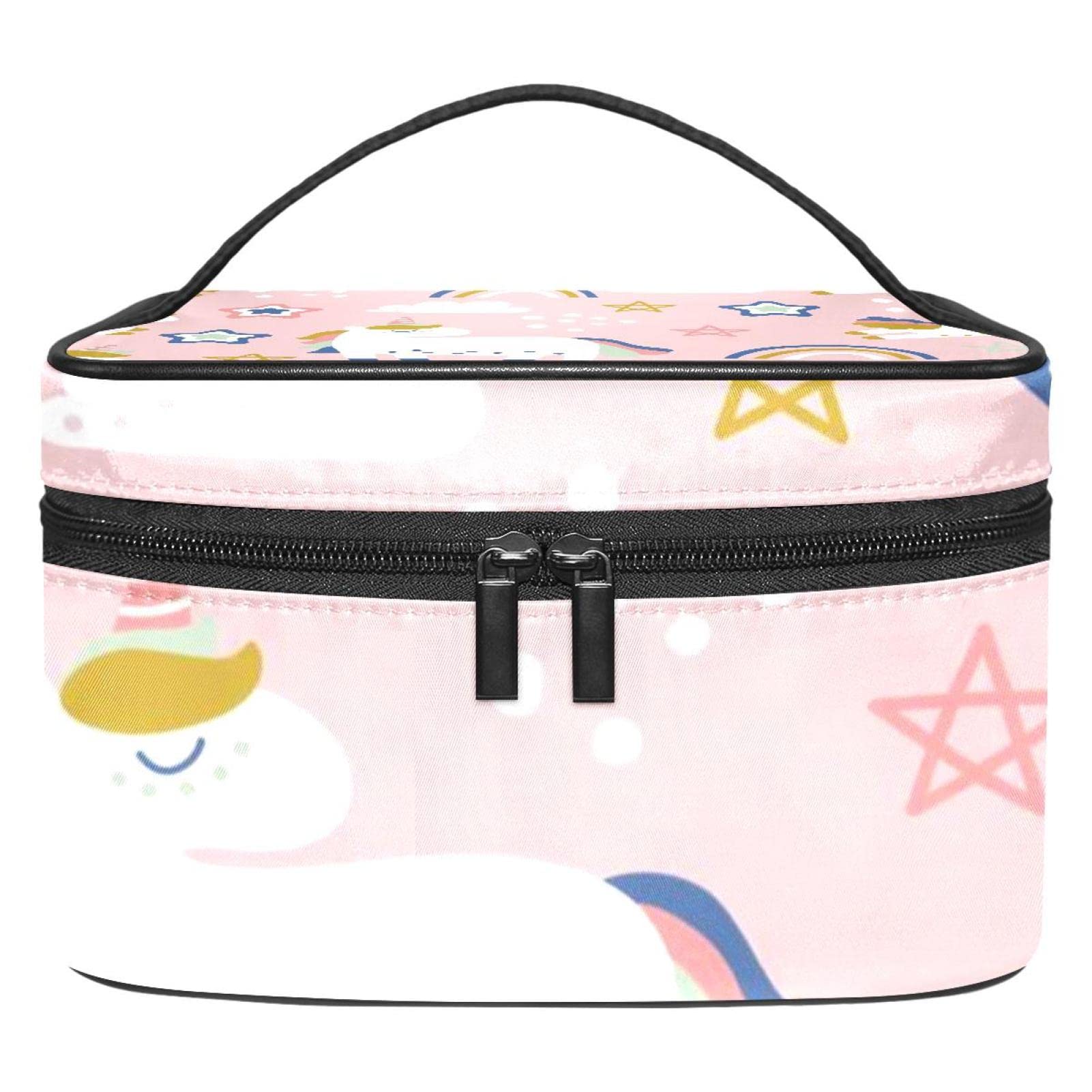 Unicorn Makeup Bag for Women & Girls - Waterproof Cosmetic Travel Organizer with Handle - Perfect for Travel, Gym, School & Daily Use